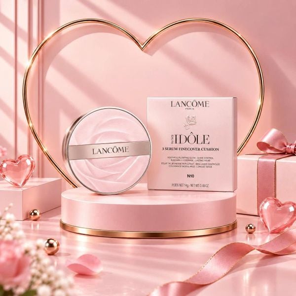Quà 20/10 – Cushion Lancôme Skin Idôle 3 Serum Fine-Cover