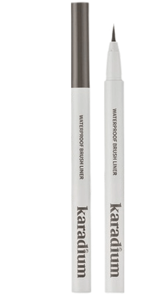 Kẻ Mắt Chống Trôi Karadium Waterproof Brush Liner Black - Đầu Cọ Siêu Mảnh