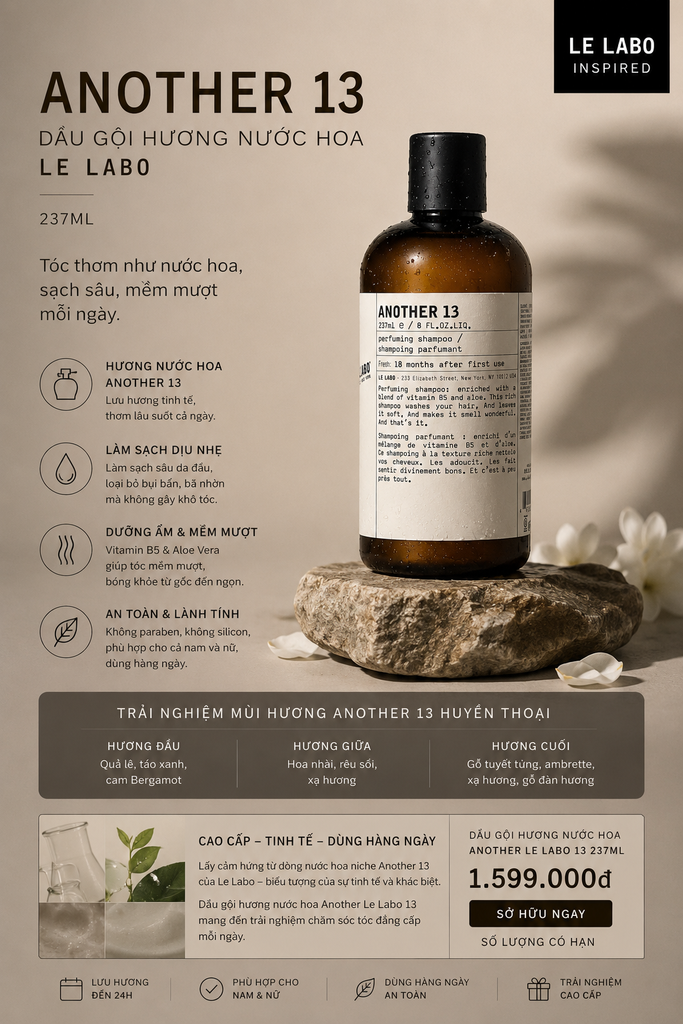 Dầu Gội Nước Hoa Another Le Labo 13 237ML