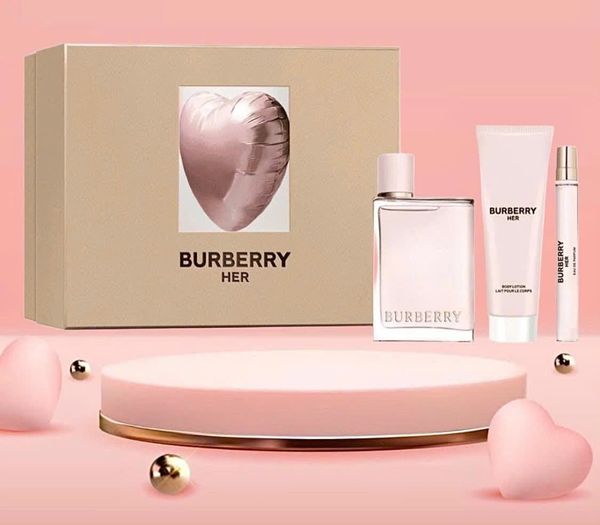 Quà 14/2 Cho Bạn Gái - Giftset Nước Hoa Burberry Her EDP