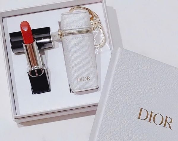 Set Quà Tặng Cao Cấp Dior Rouge Son Dior 720 Satin Box Đựng Son