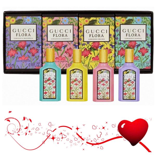 Quà Tặng 20/10 Yêu Thương: GiftSet Gucci Flora 4 Chai