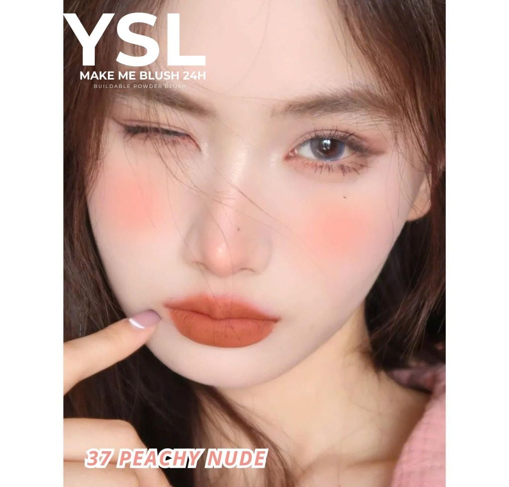 Phấn Má Hồng YSL Make Me Blush 37 Peachy Nude