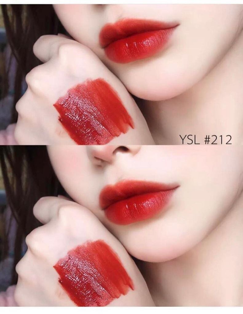 Son YSL Kem Màu 212 Rouge Rebel