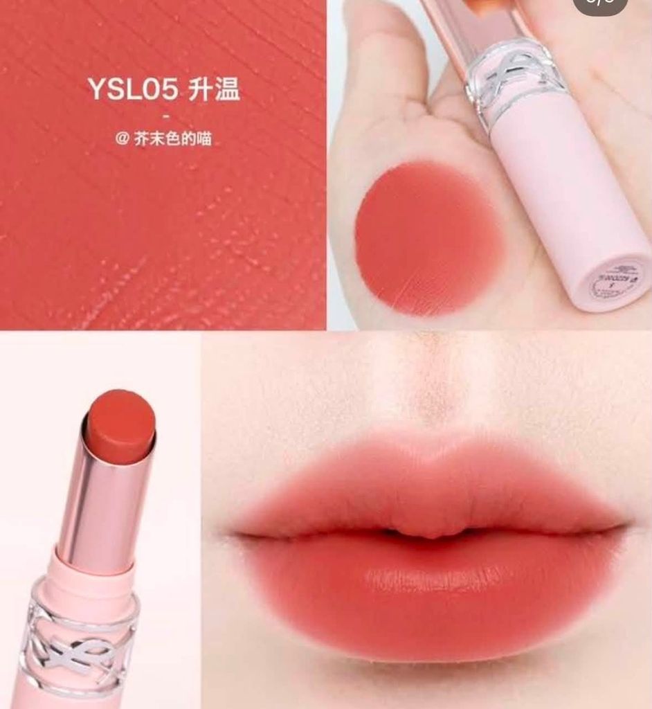 Son YSL Lovenude Lip Blusher 05 Apple Sin - 2in1