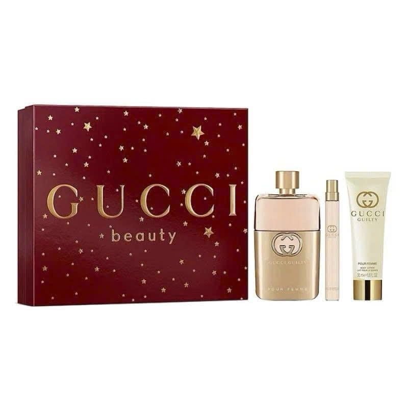 Giftset Nước Hoa Nữ Gucci Guilty Pour Femme (90ML + 10ML + 50ML)