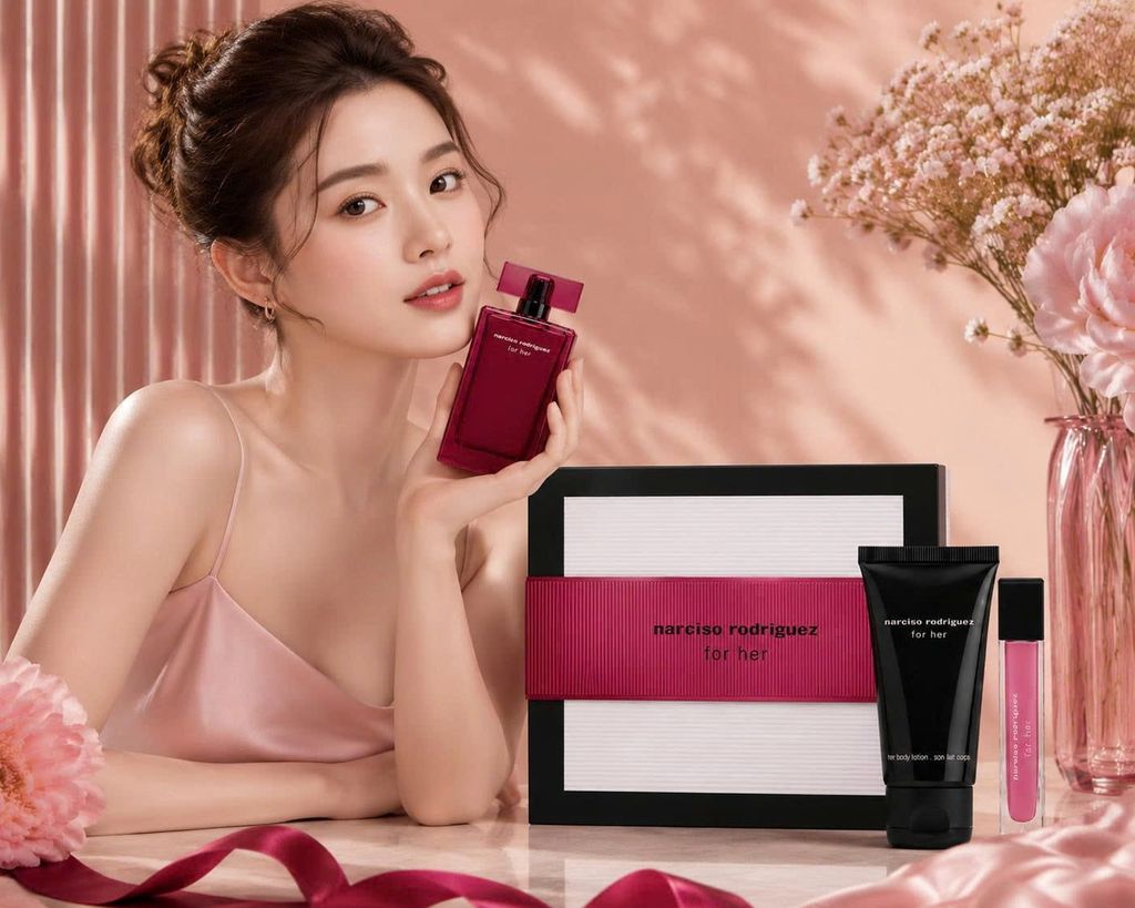 Set Nước Hoa Narciso Rodriguez For Her EDP Intense ( 100ML + 10ML + 50ML Lotion)
