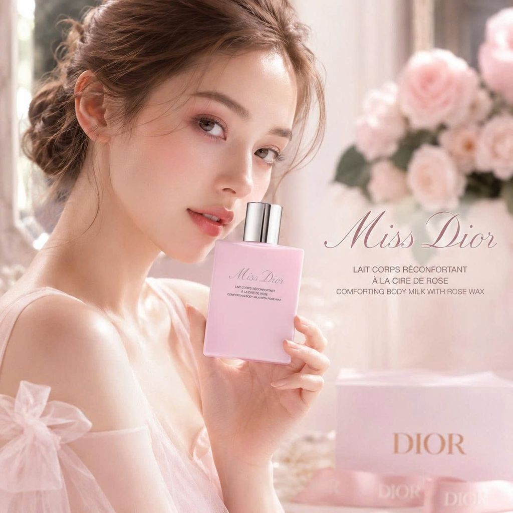 Dưỡng Thể Miss Dior Comforting Body Milk With Rose Wax 175ml