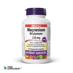 MAGNESIUM Bisglycinate Webber Naturals - 120 viên