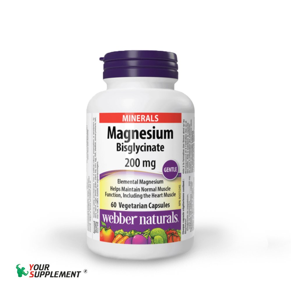 MAGNESIUM Bisglycinate Webber Naturals - 120 viên