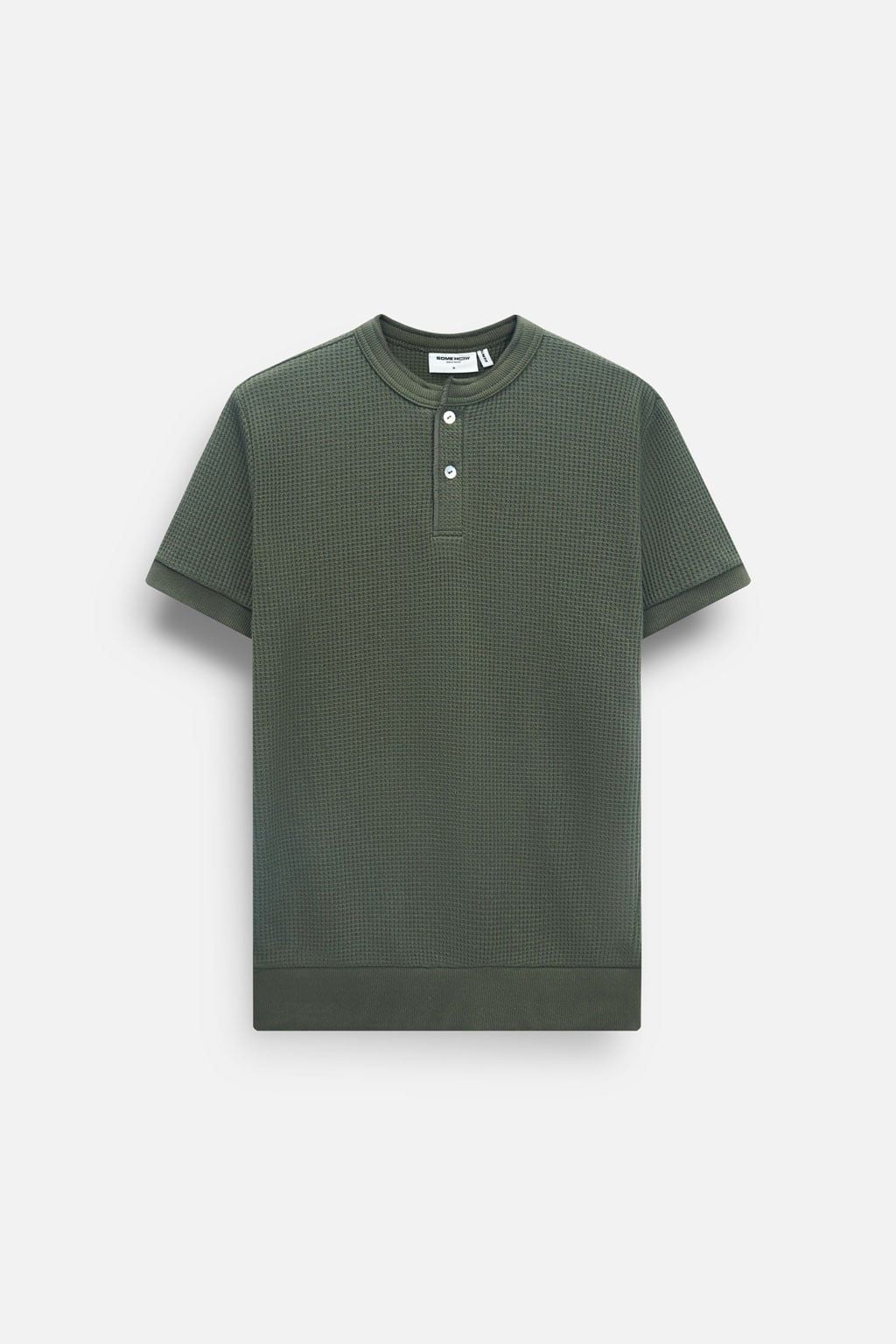 Áo Thun Slimfit Henley Tổ Ong