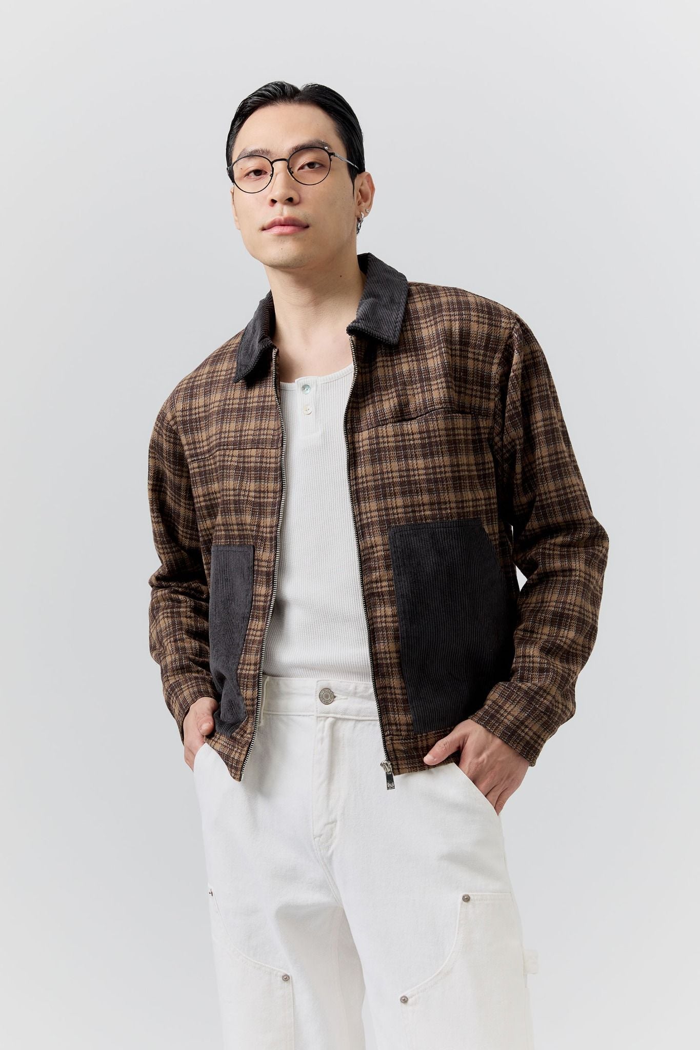 Áo Khoác Slimfit The Brown Check