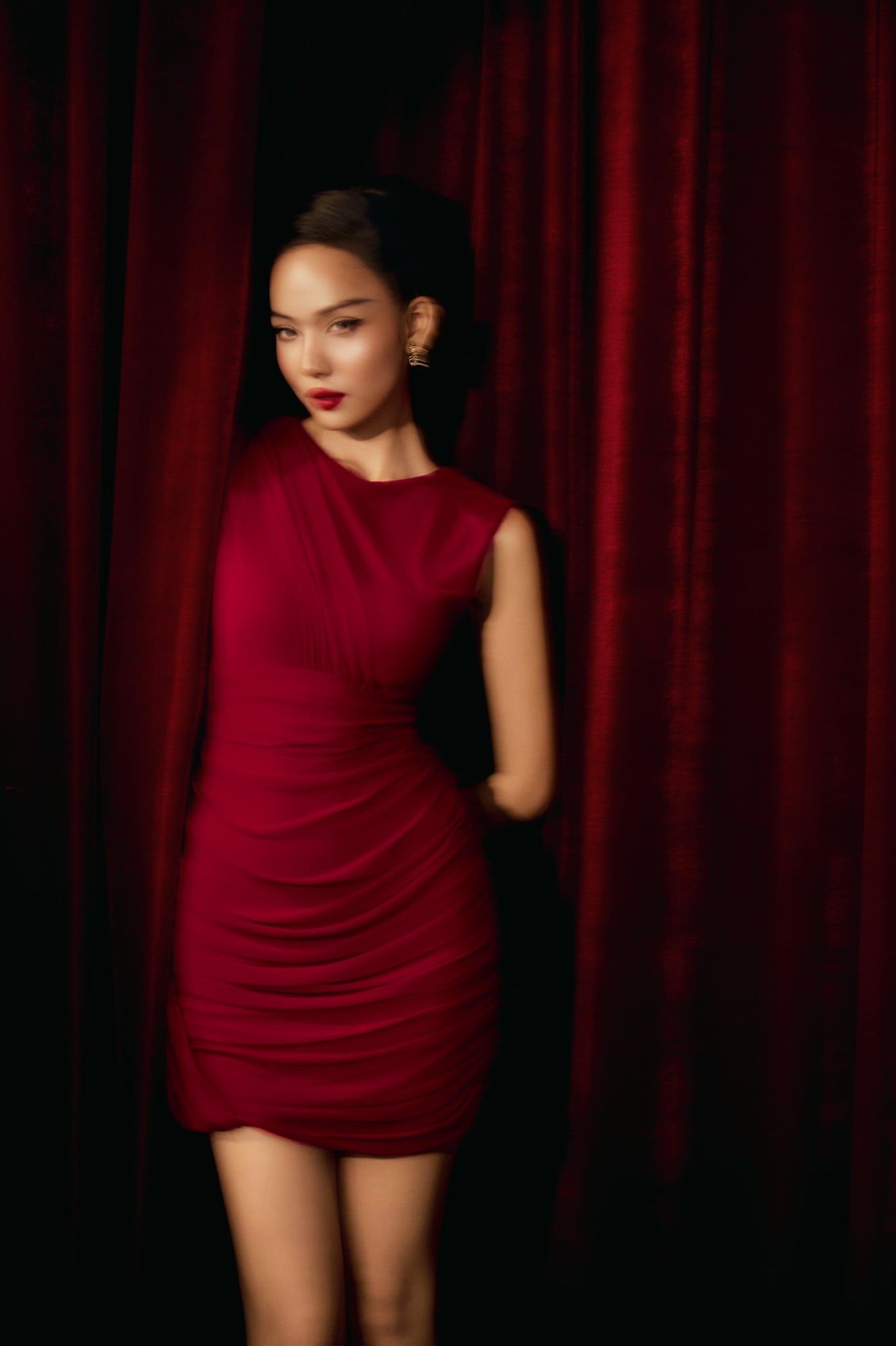 Đầm Ngắn Muse Draped Ruched Mini