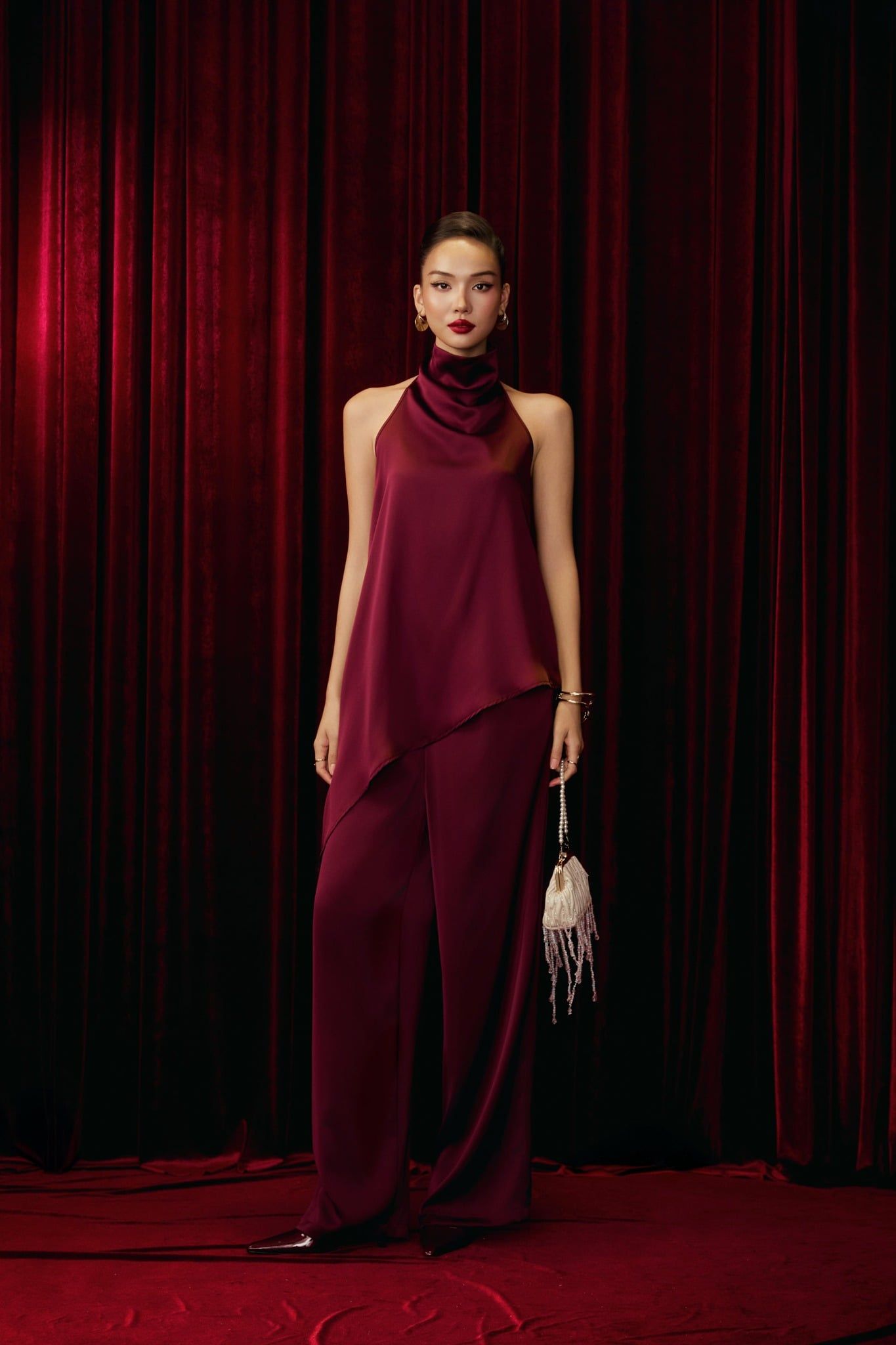 Set Áo Yếm Quần Dài Lụa