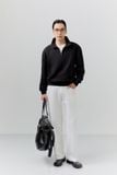Quần Jean Straight Wedding Black White