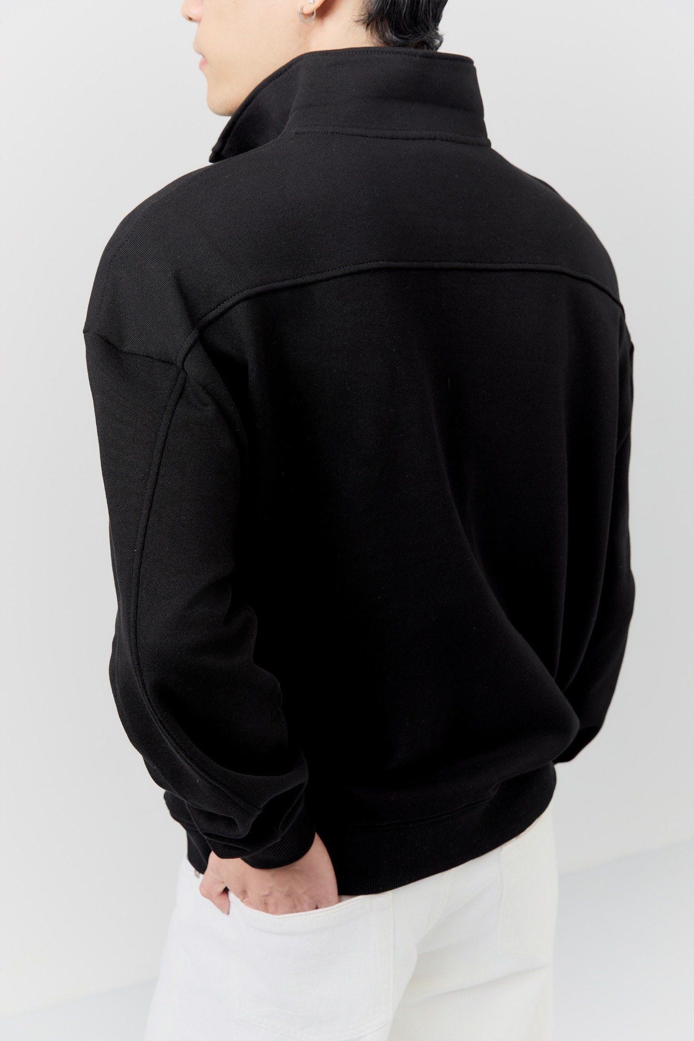 Áo Nỉ Relaxed Zipper Collar Essential