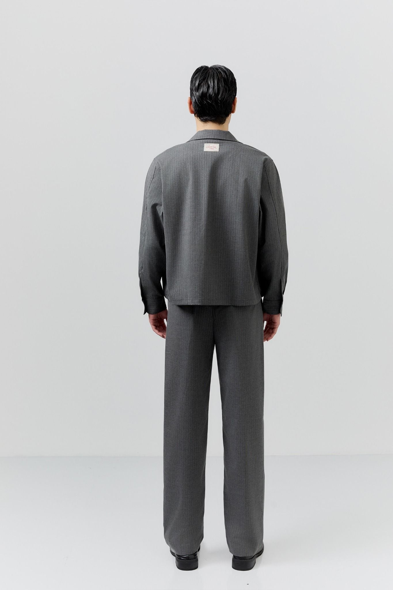 Quần Tây Straight Pinstripe Sidetab