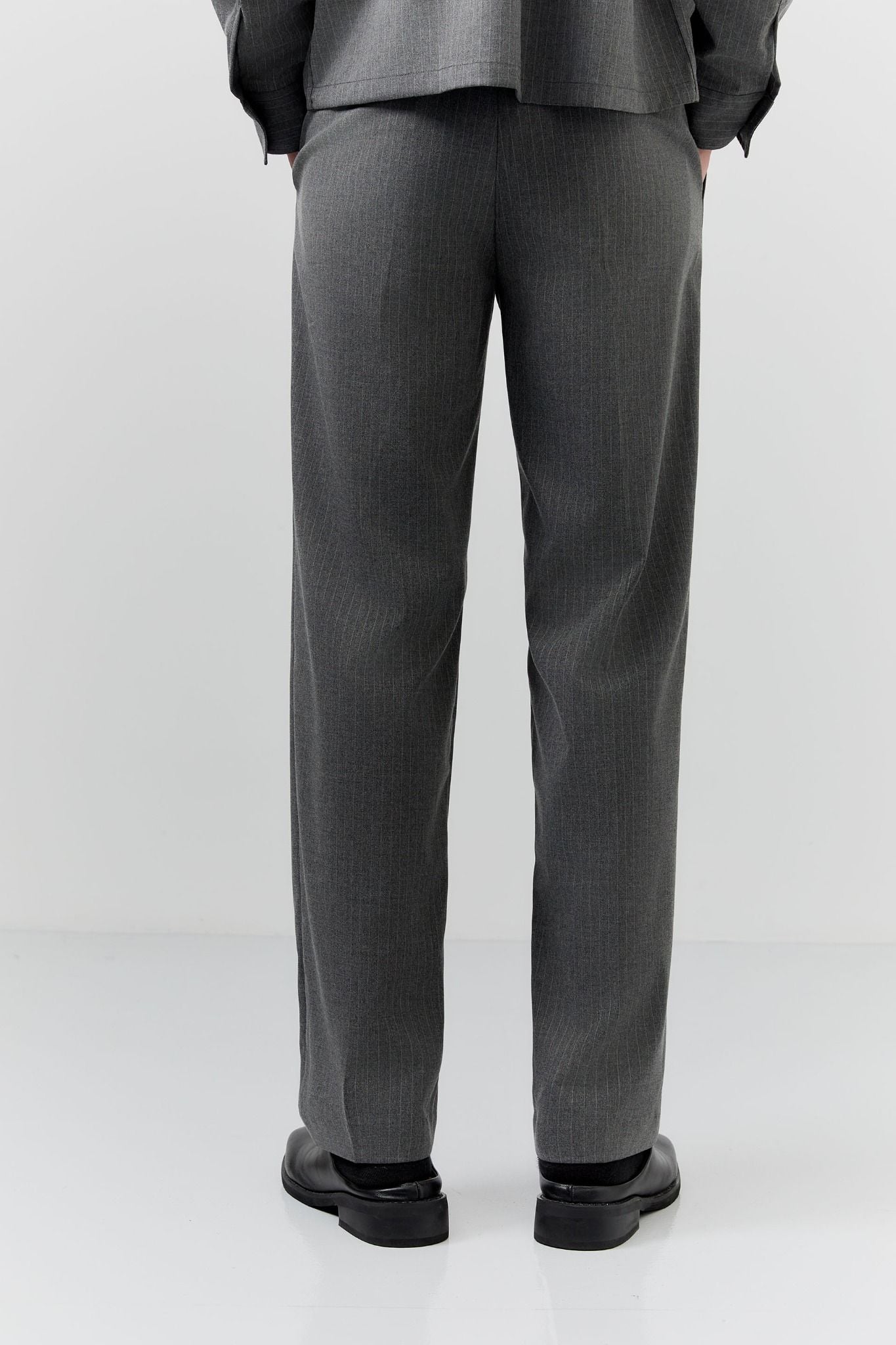 Quần Tây Straight Pinstripe Sidetab