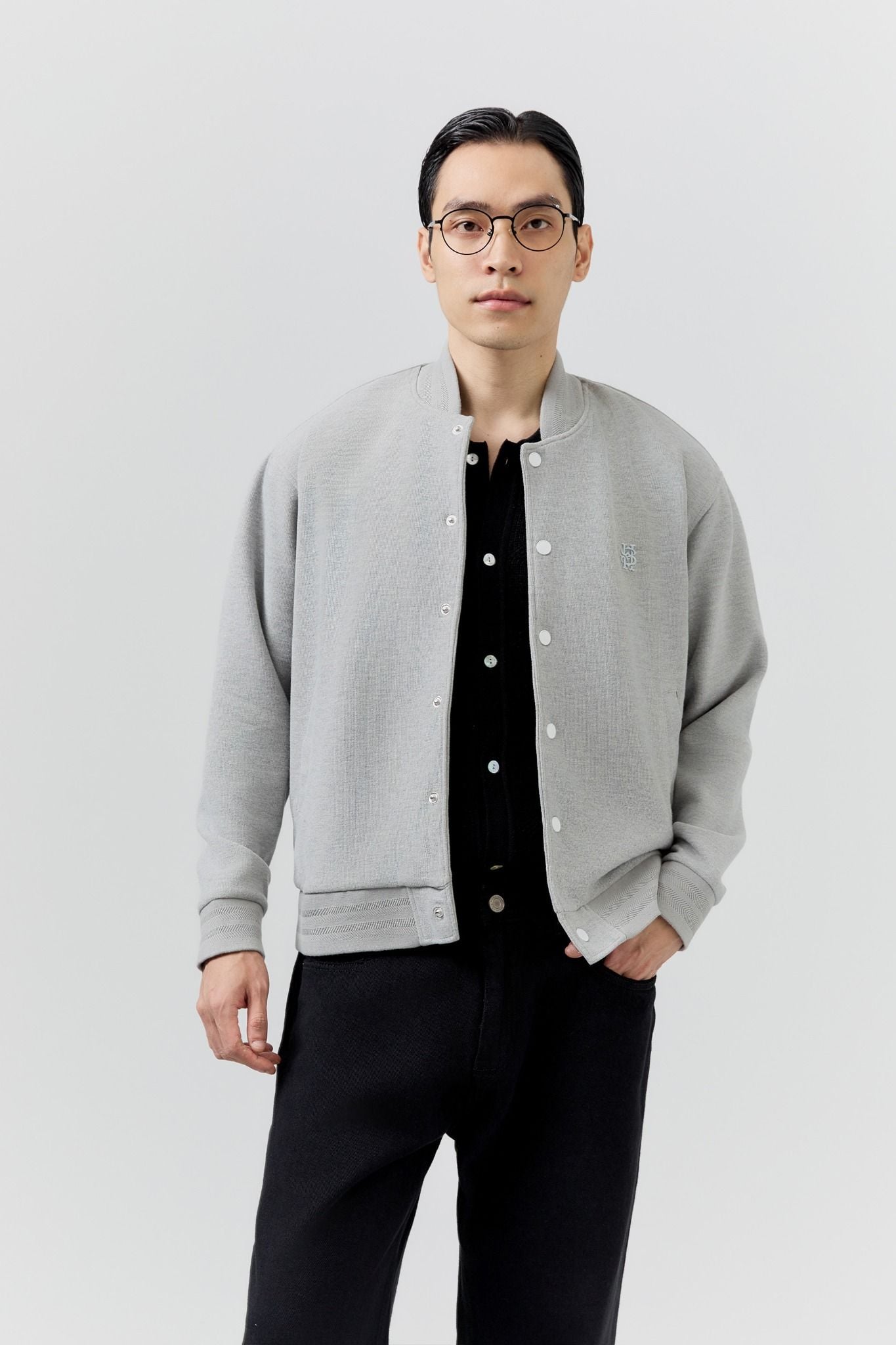 Áo Khoác Relaxed Double Face Bomber