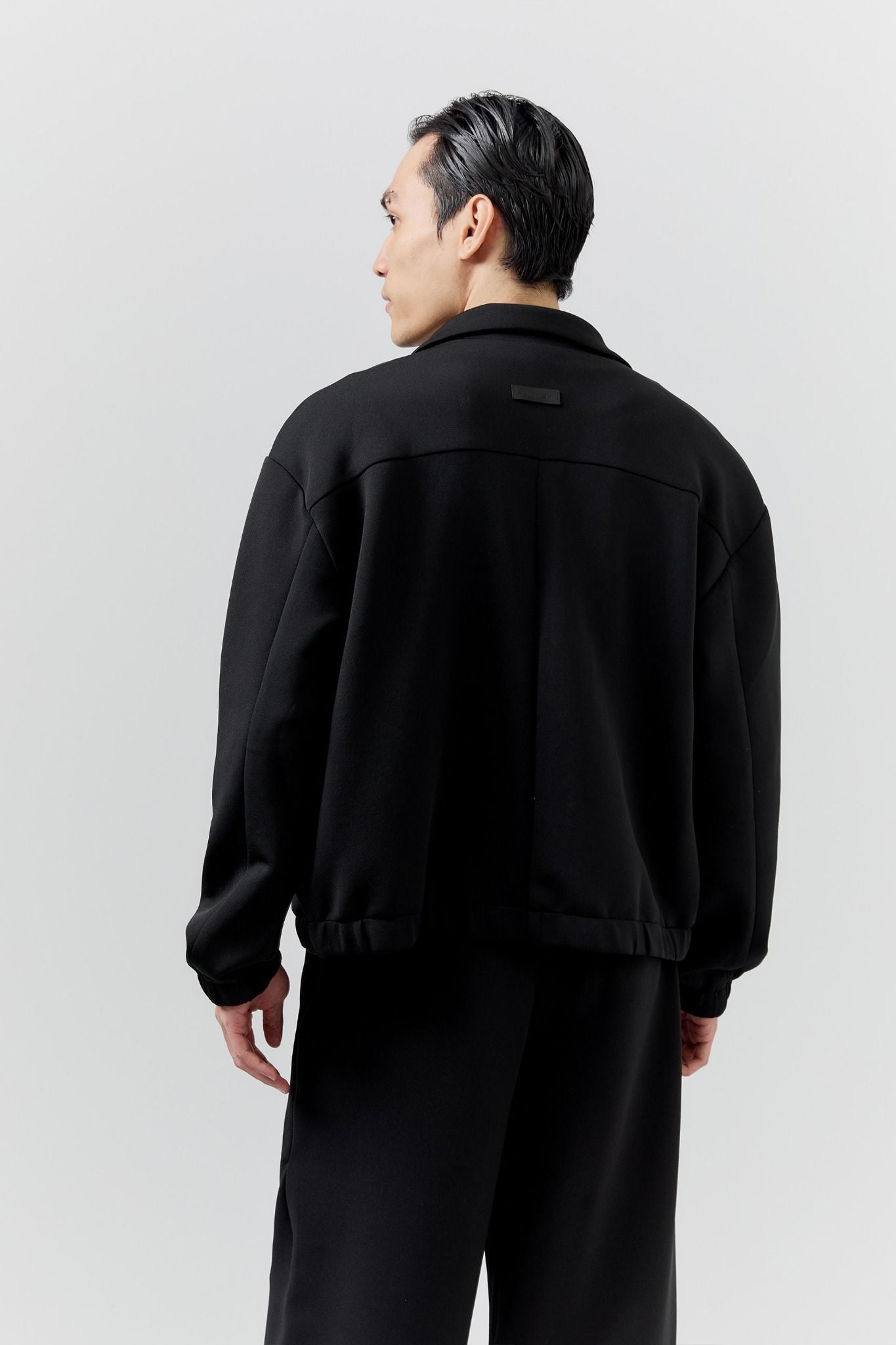 Áo Khoác Boxy Nỉ Black Gray