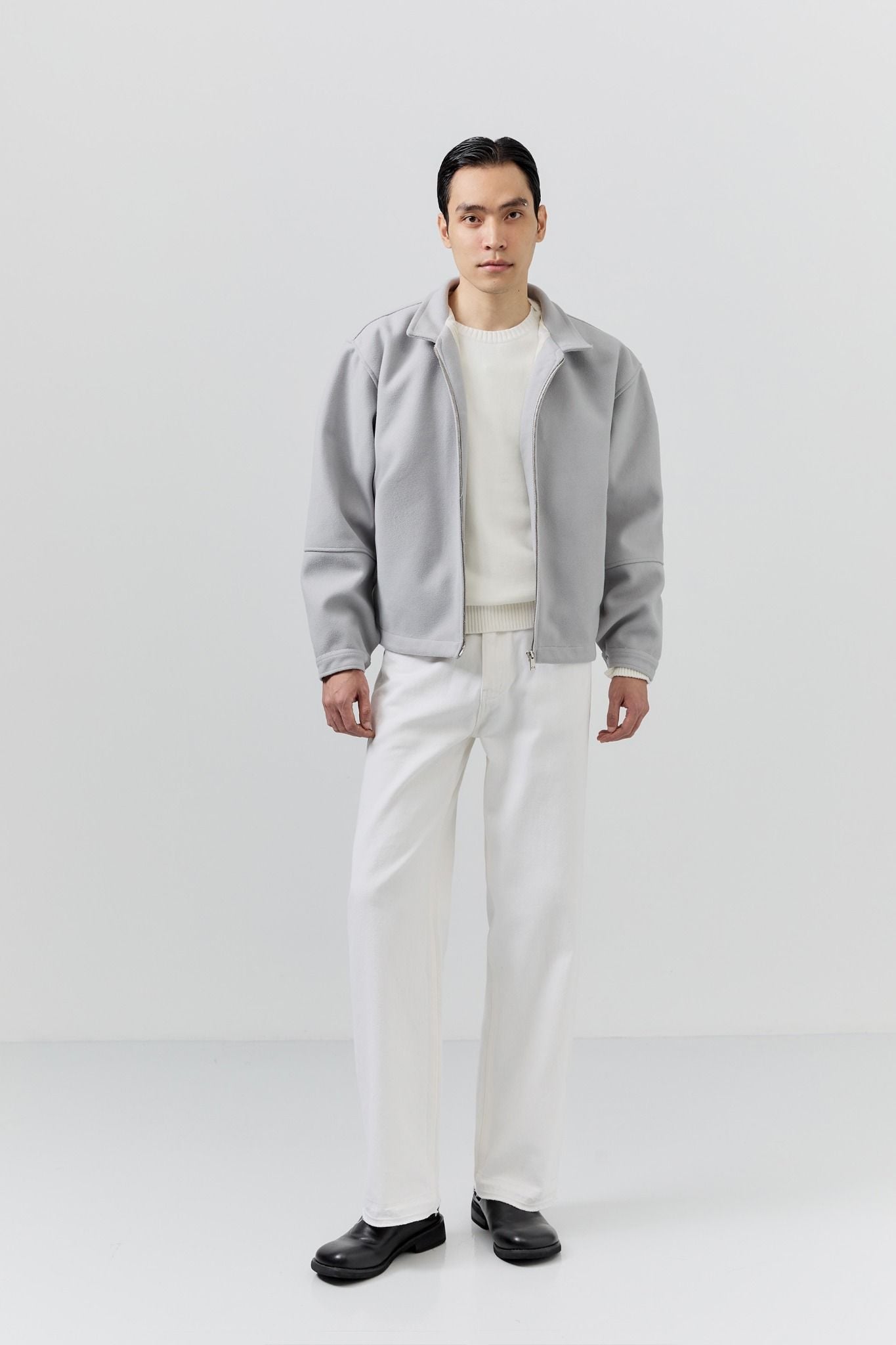 Áo Khoác Dạ Boxy Welt Pocket