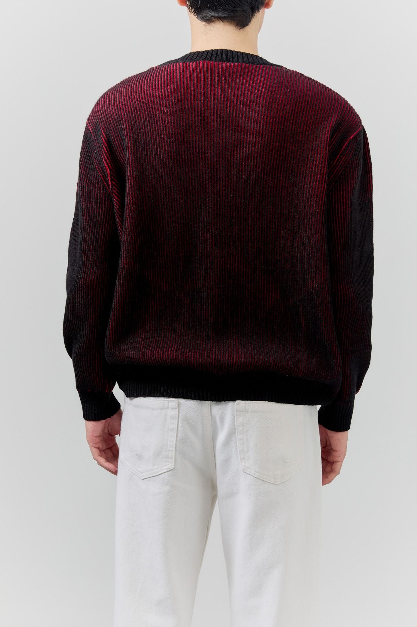 Áo Len Oversize Red Black Shade