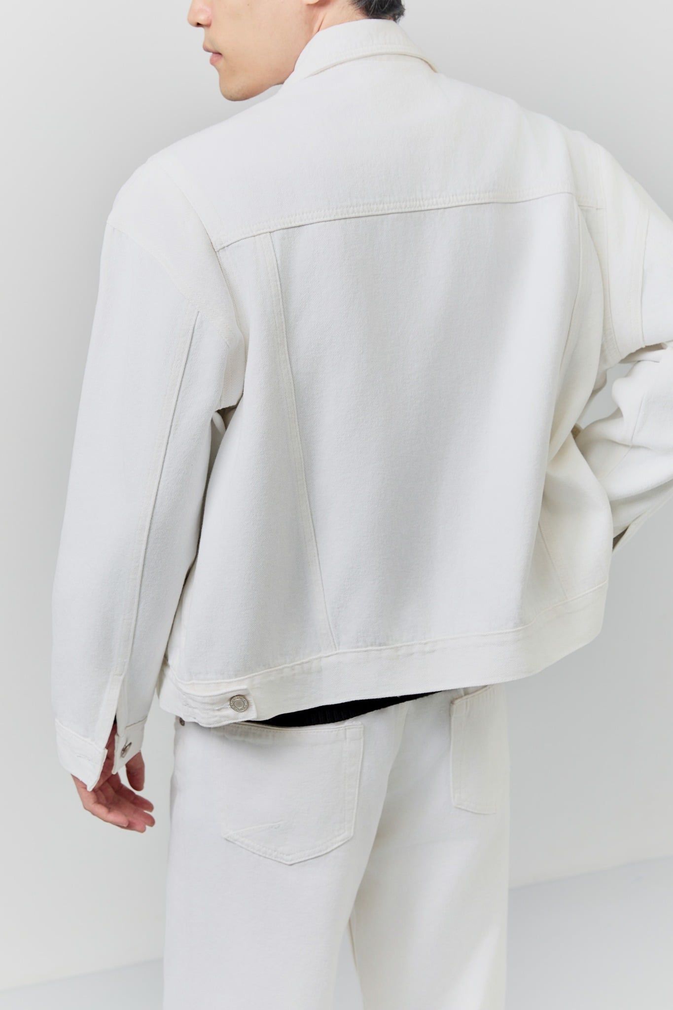 Áo Khoác Relaxed Denim Cấn Rách