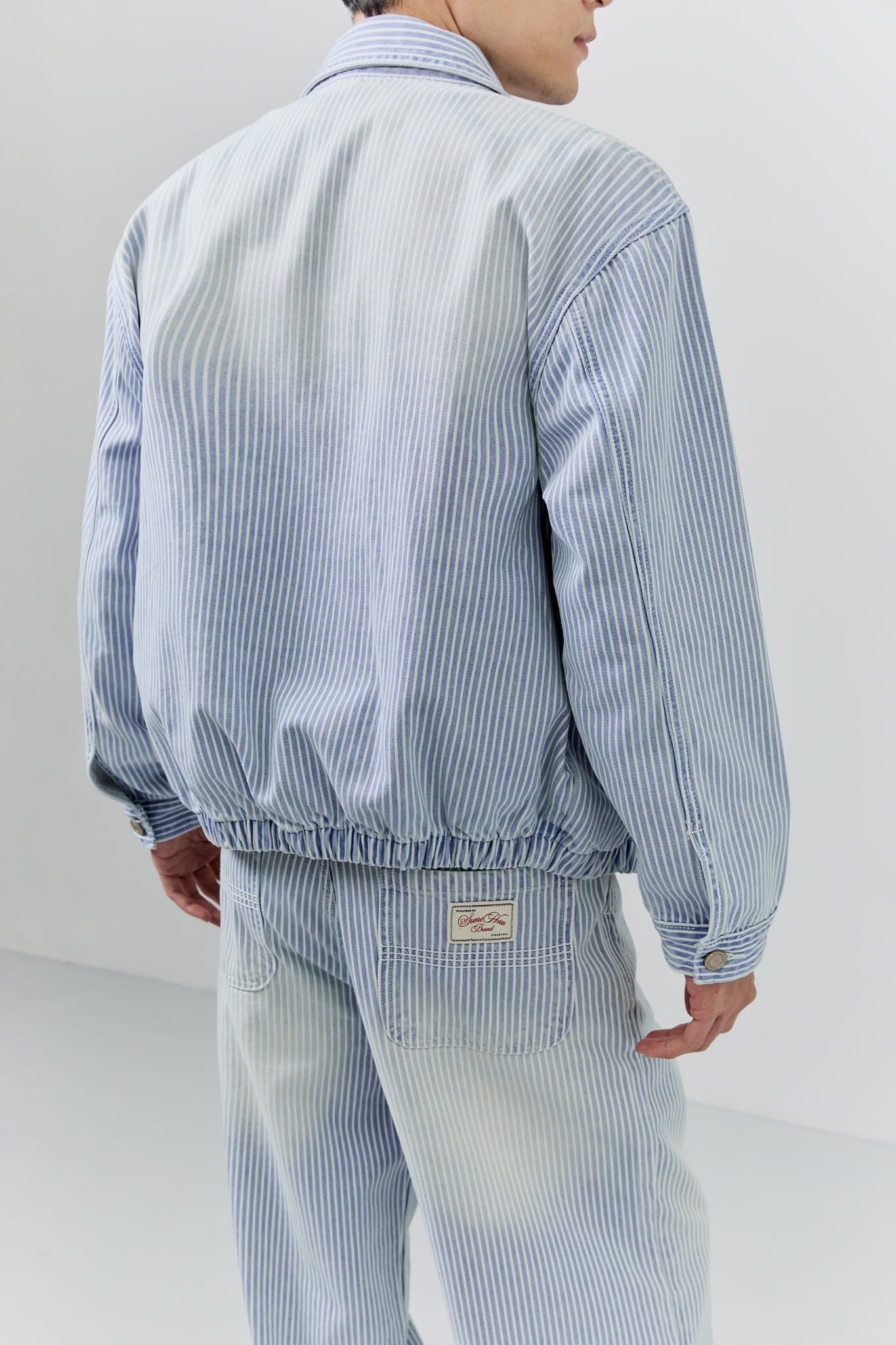 Áo Khoác Relaxed Pinstripe Vintage