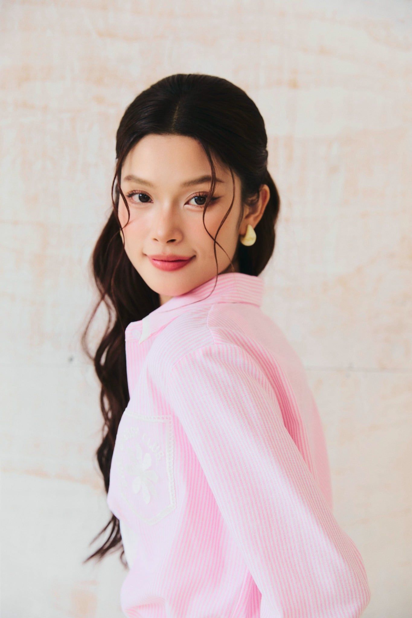 Áo Sơ Mi Stripes White Pocket