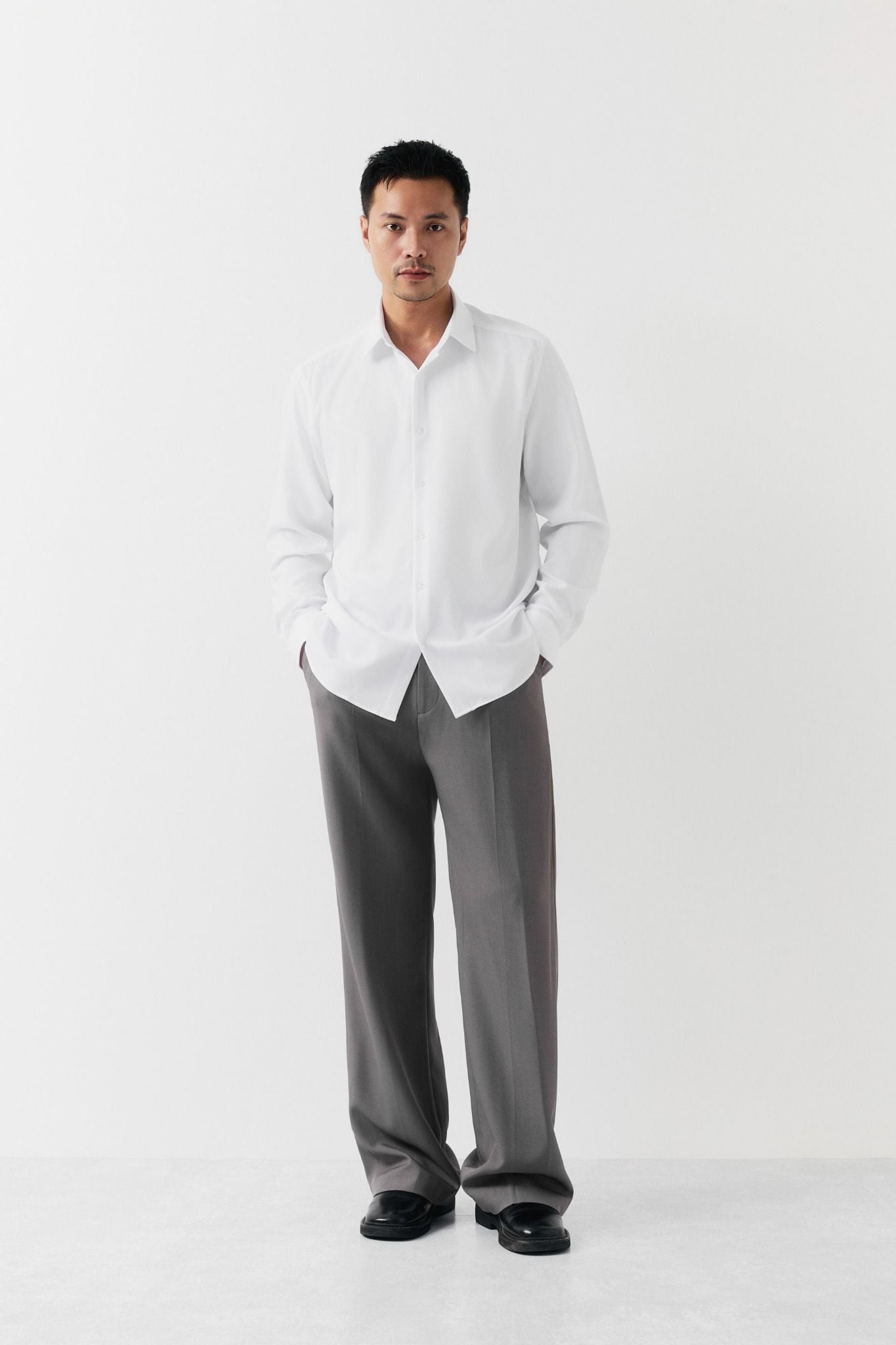  Áo Sơ Mi Office Relaxed White Label 