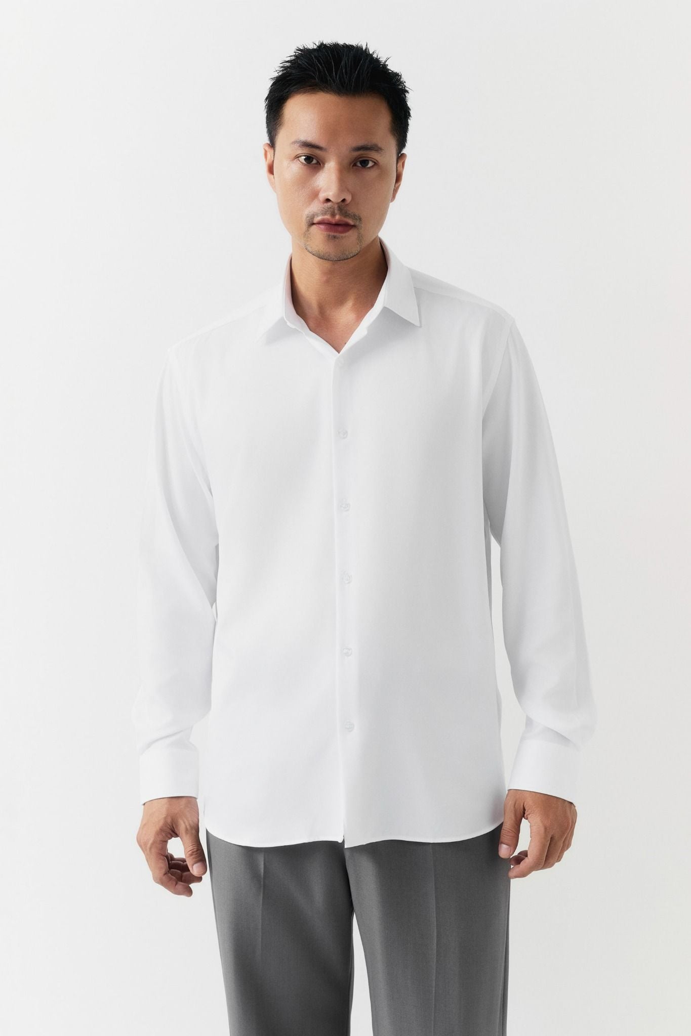  Áo Sơ Mi Office Relaxed White Label 