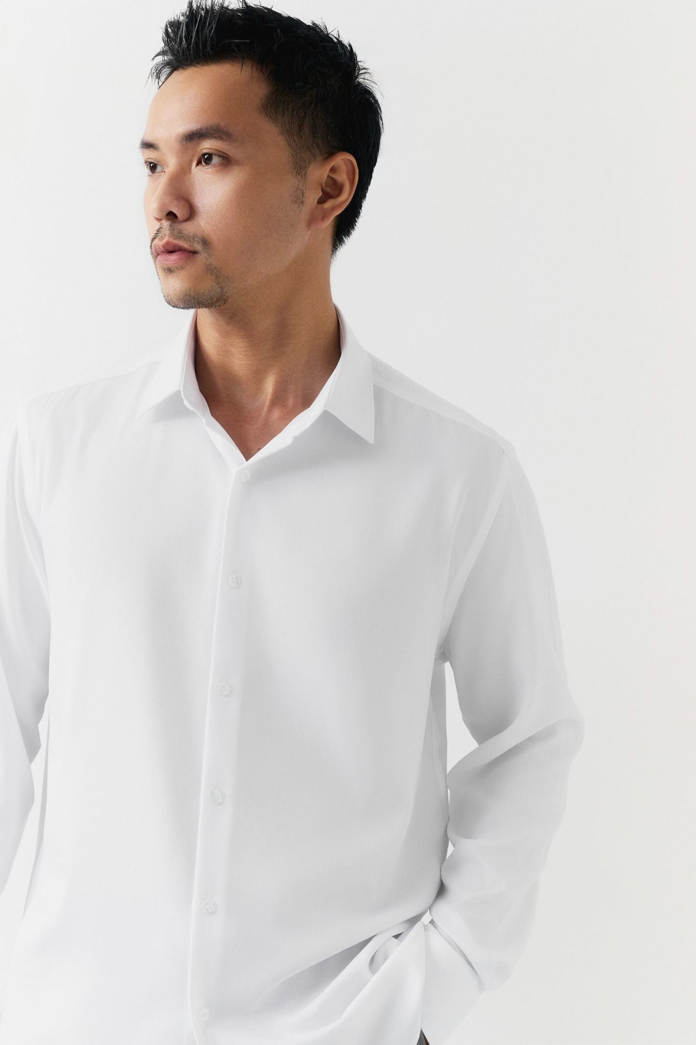 Áo Sơ Mi Office Relaxed White Label