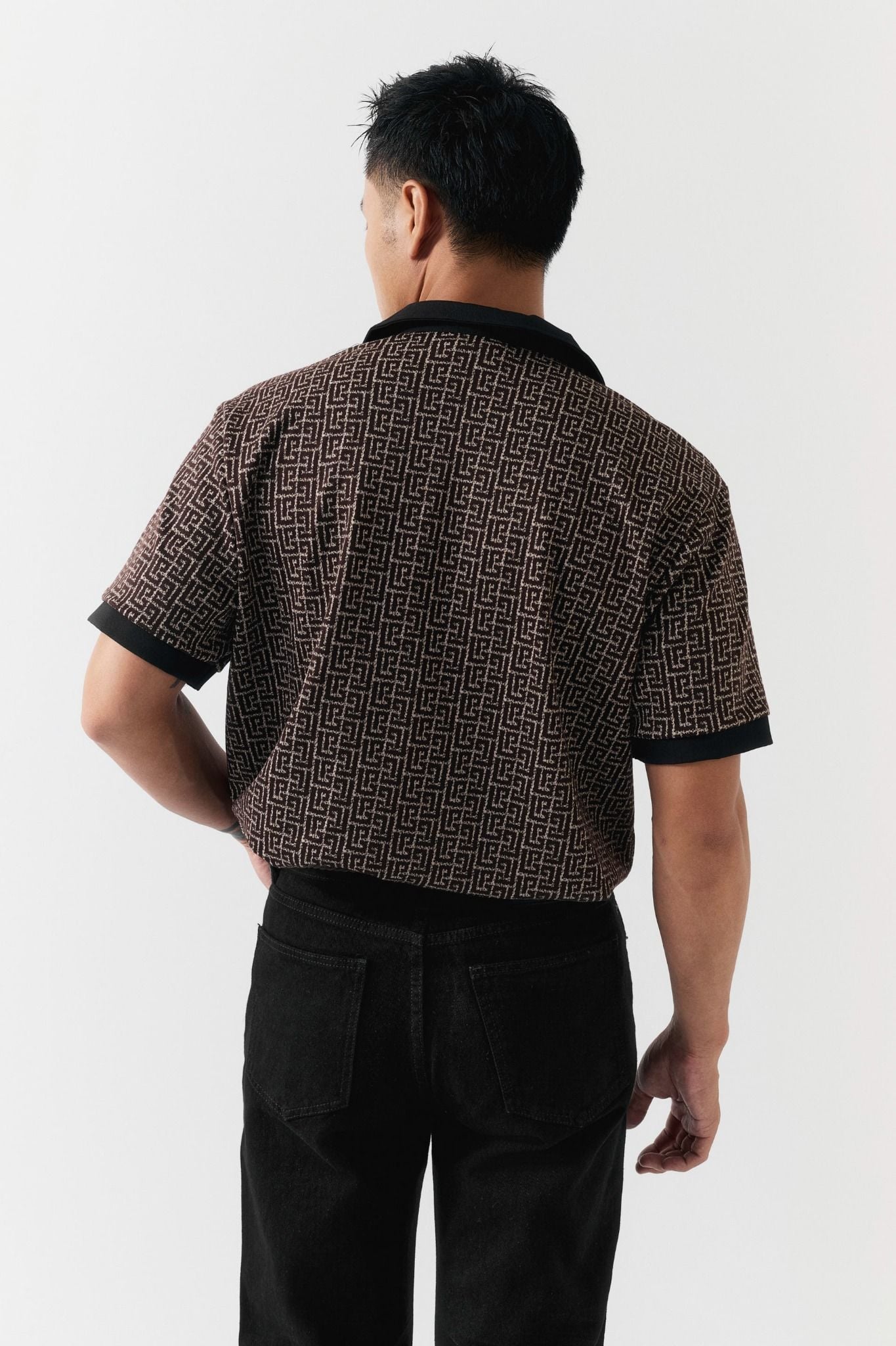 Áo Sơ Mi Geometric Maze