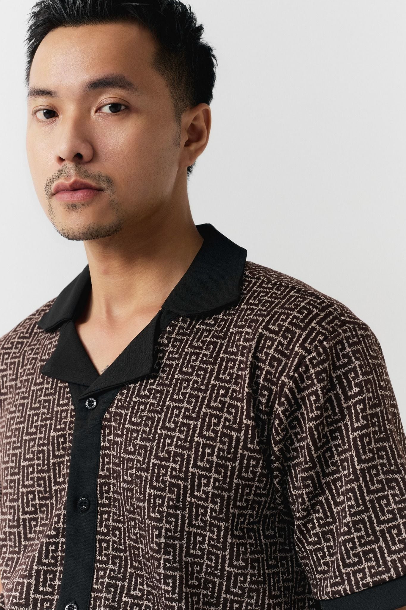 Áo Sơ Mi Geometric Maze