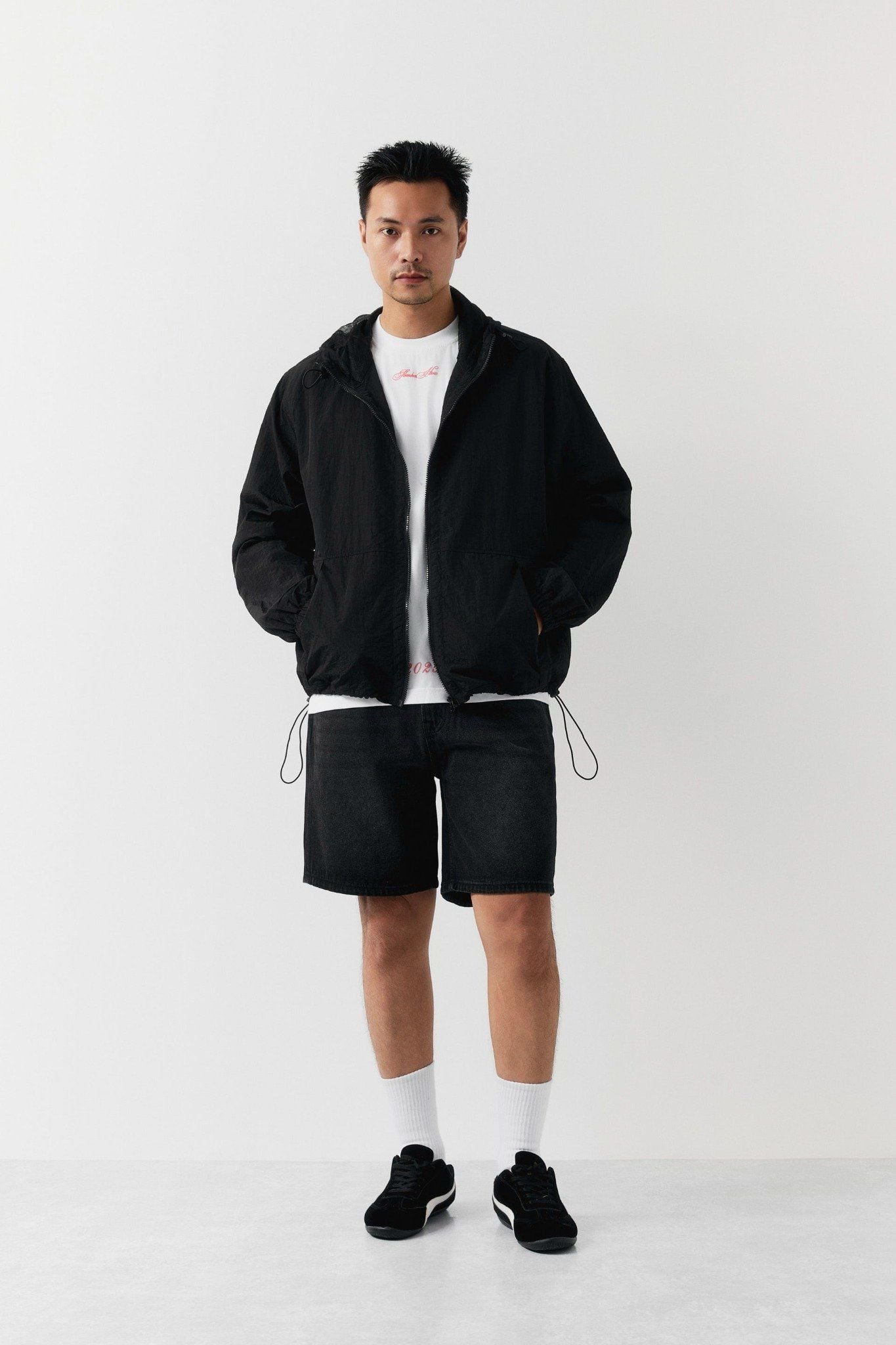 Quần Short Straight Jean Basic