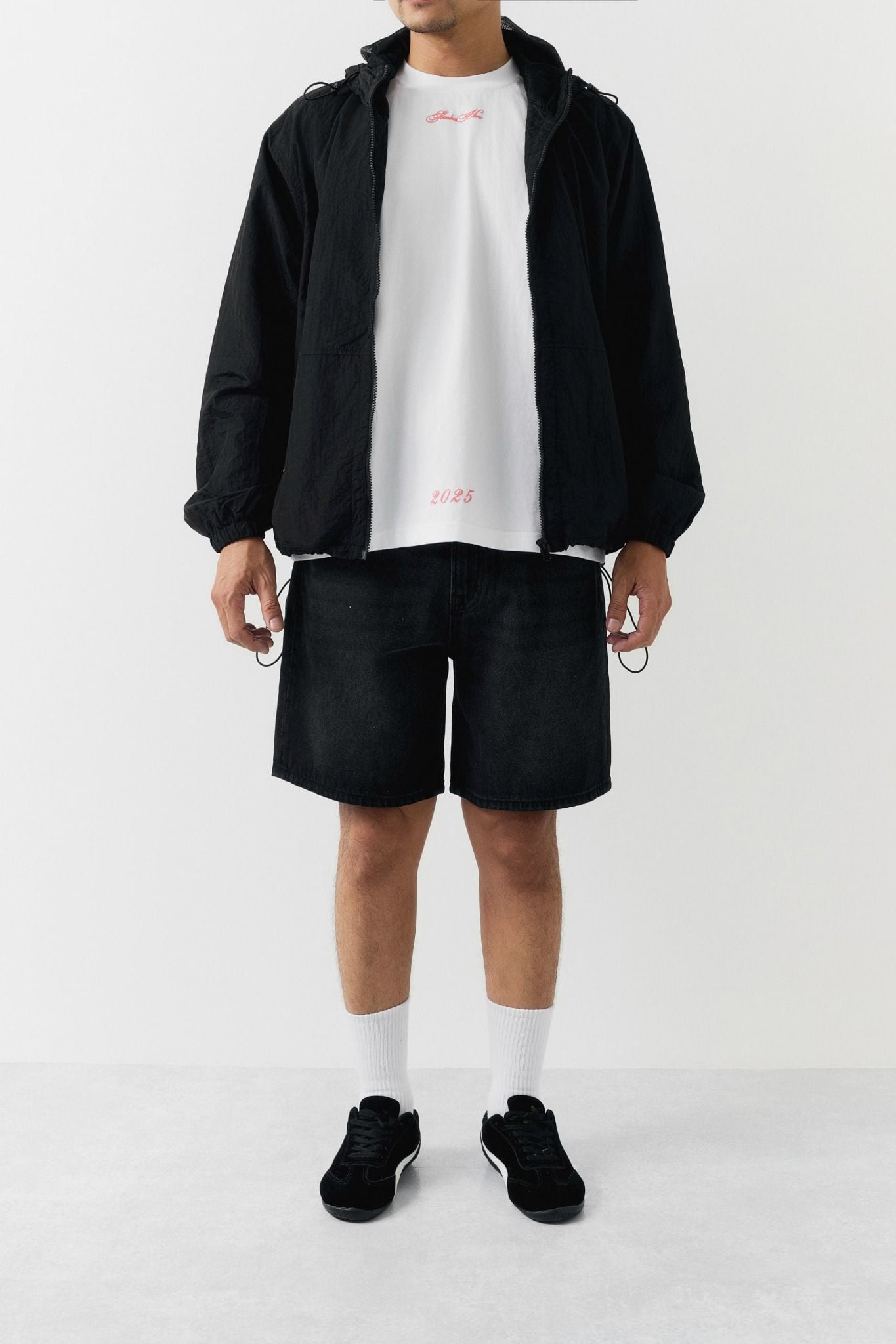 Quần Short Straight Jean Basic