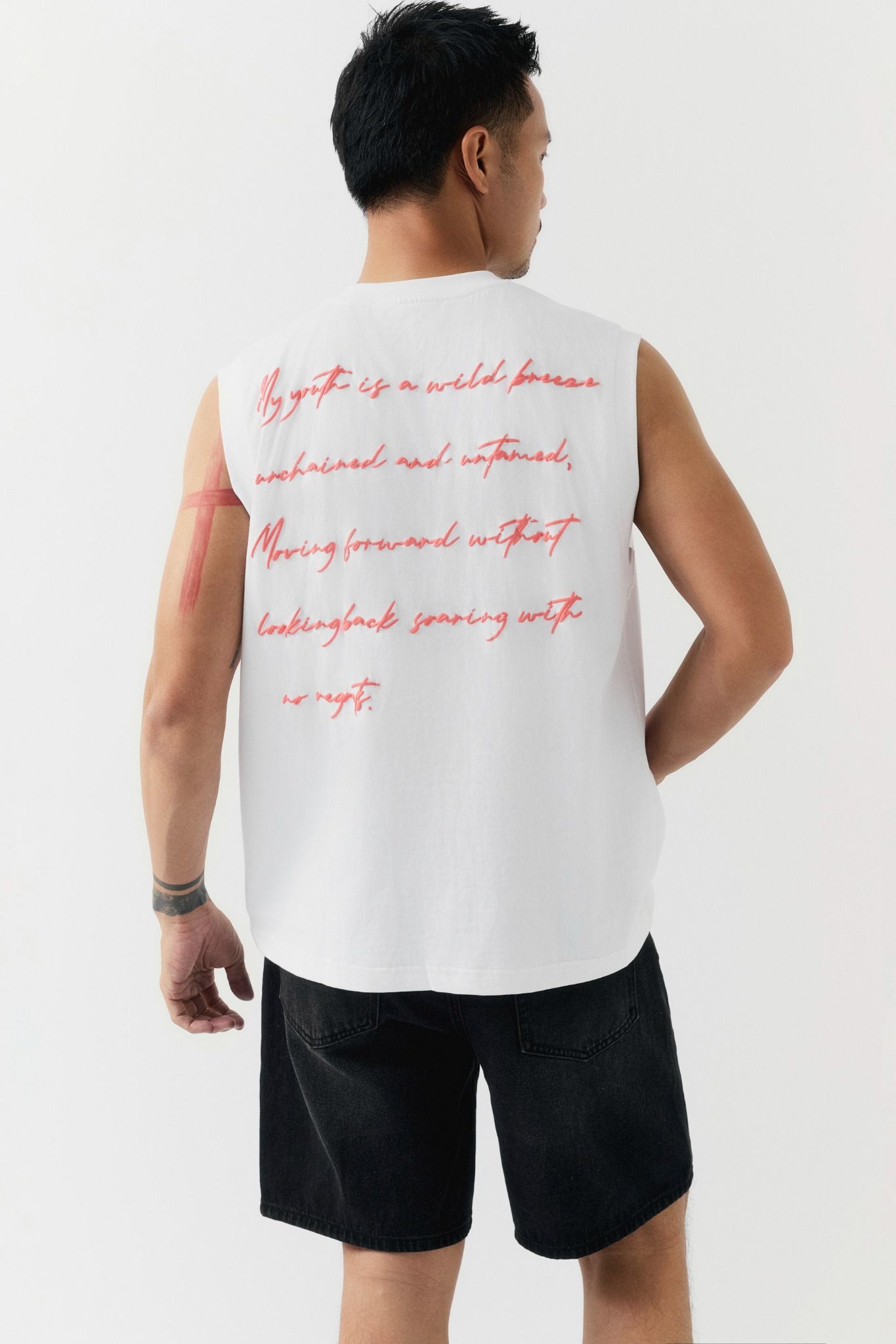 Áo Tanktop Boxy Wordings