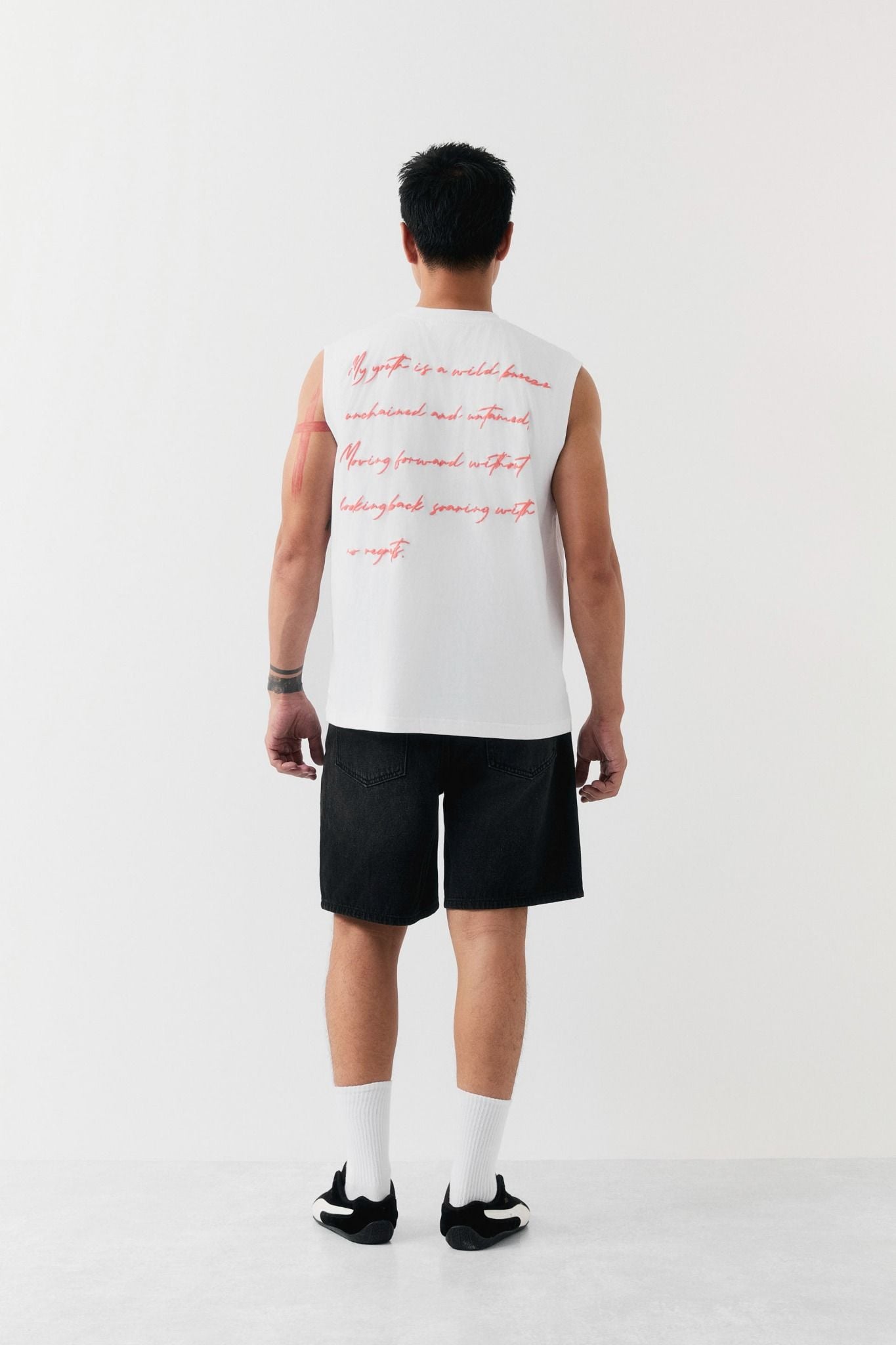 Áo Tanktop Boxy Wordings