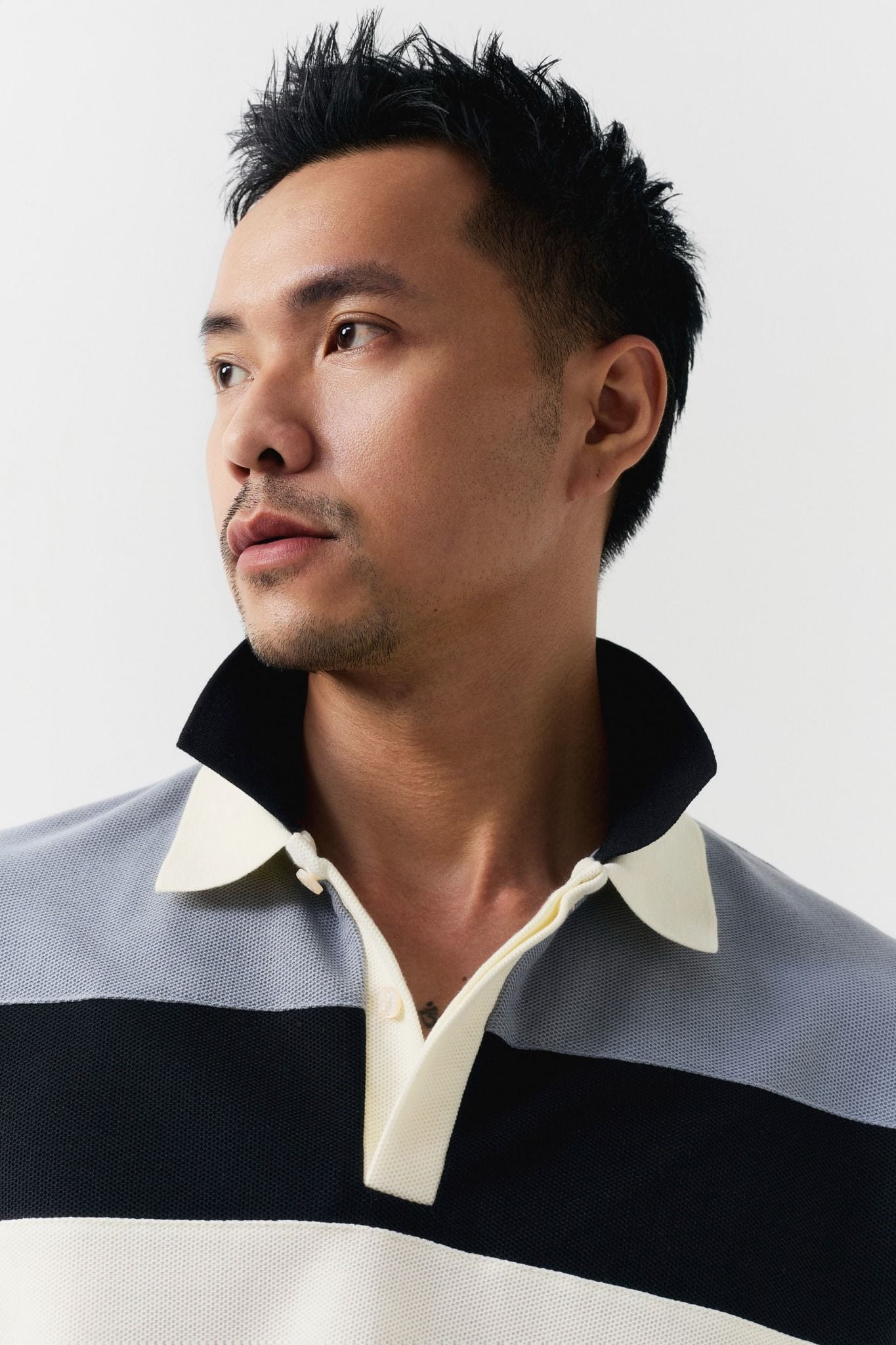 Áo Polo Oversize Cream Collab