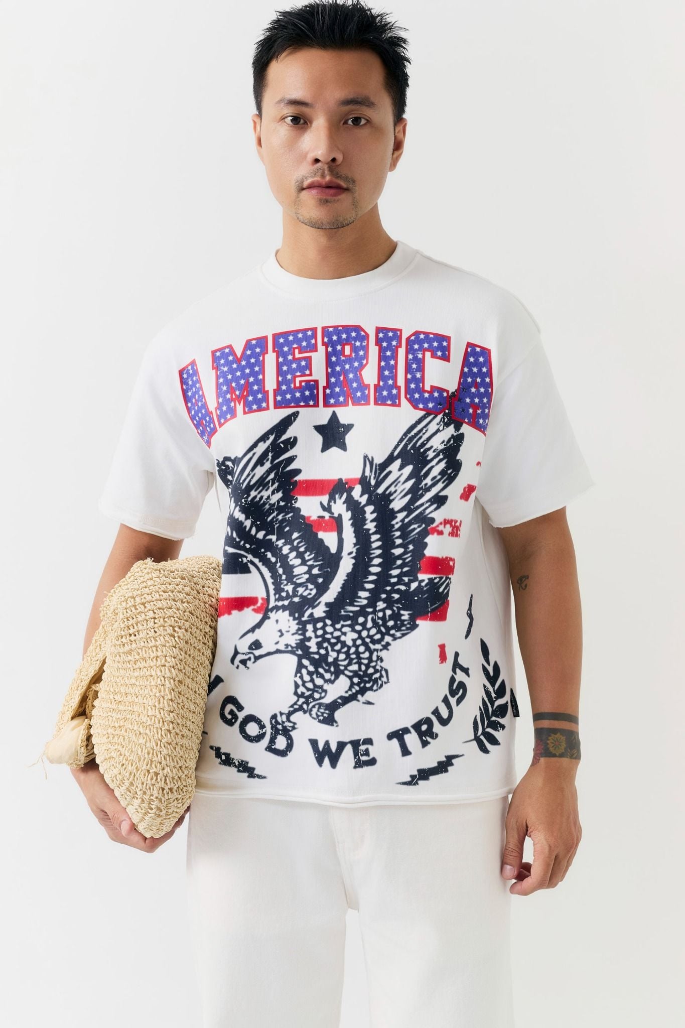  Áo Thun Boxy 360GSM America Spirit Vintage Tank 