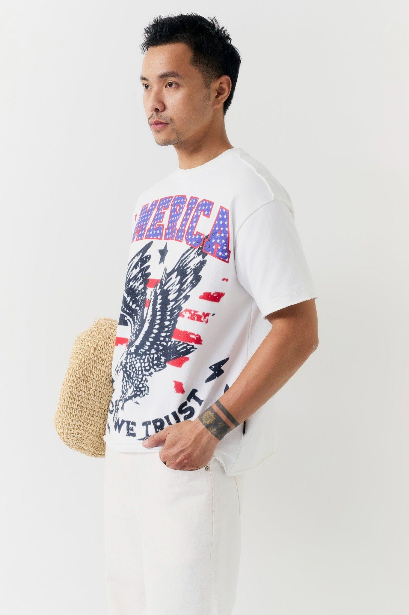 Áo Thun Boxy 360GSM America Spirit Vintage Tank