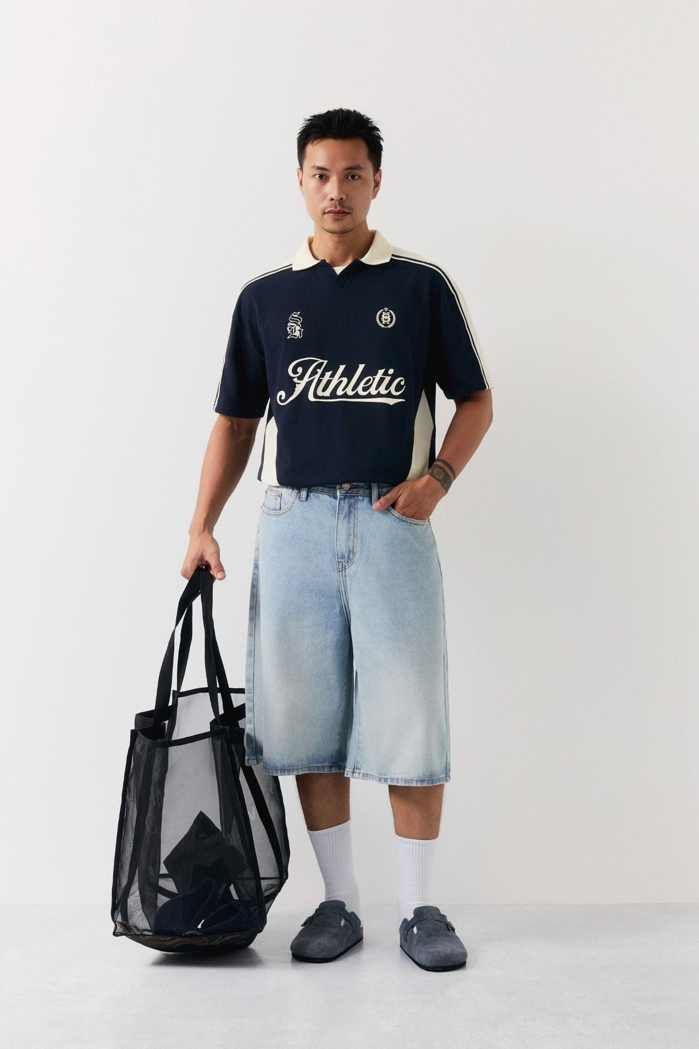 Quần Short Denim Bermuda