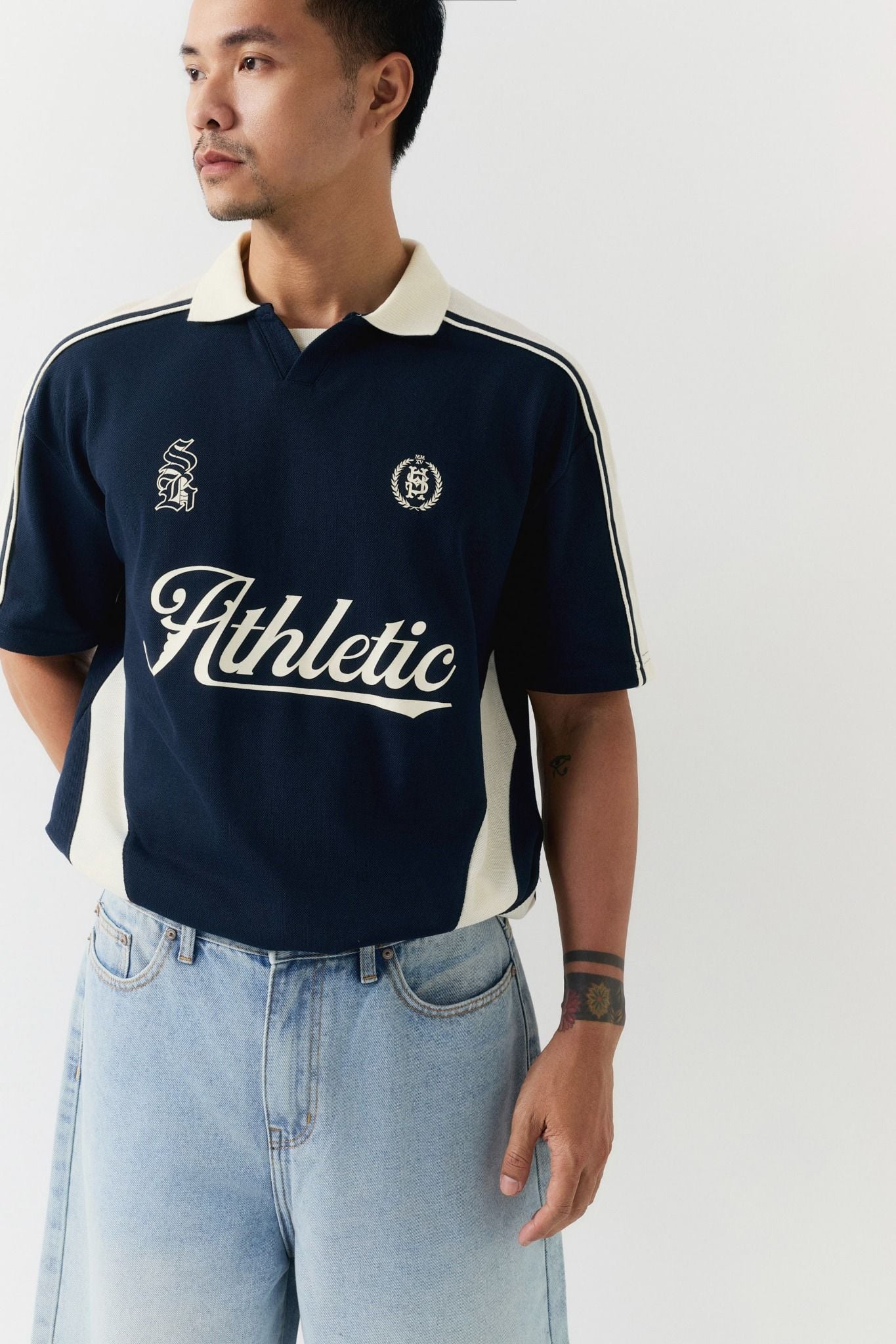 Áo Polo Oversize Deep Blue