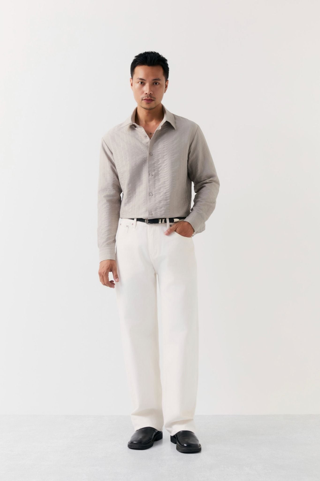 Áo Sơ Mi Relaxed The Grey