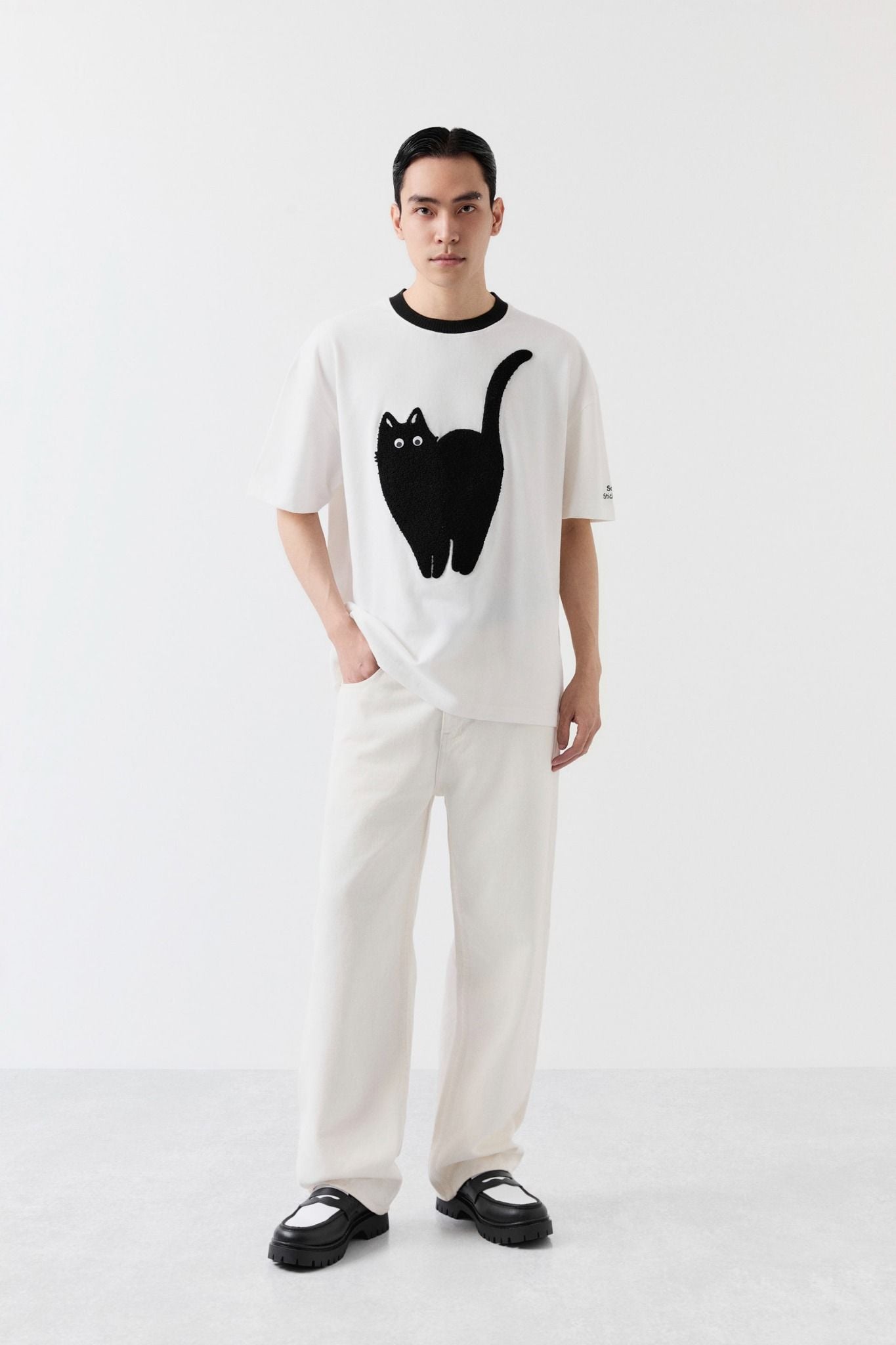 Quần Kaki Straight Basic Xếp Ly Vintage