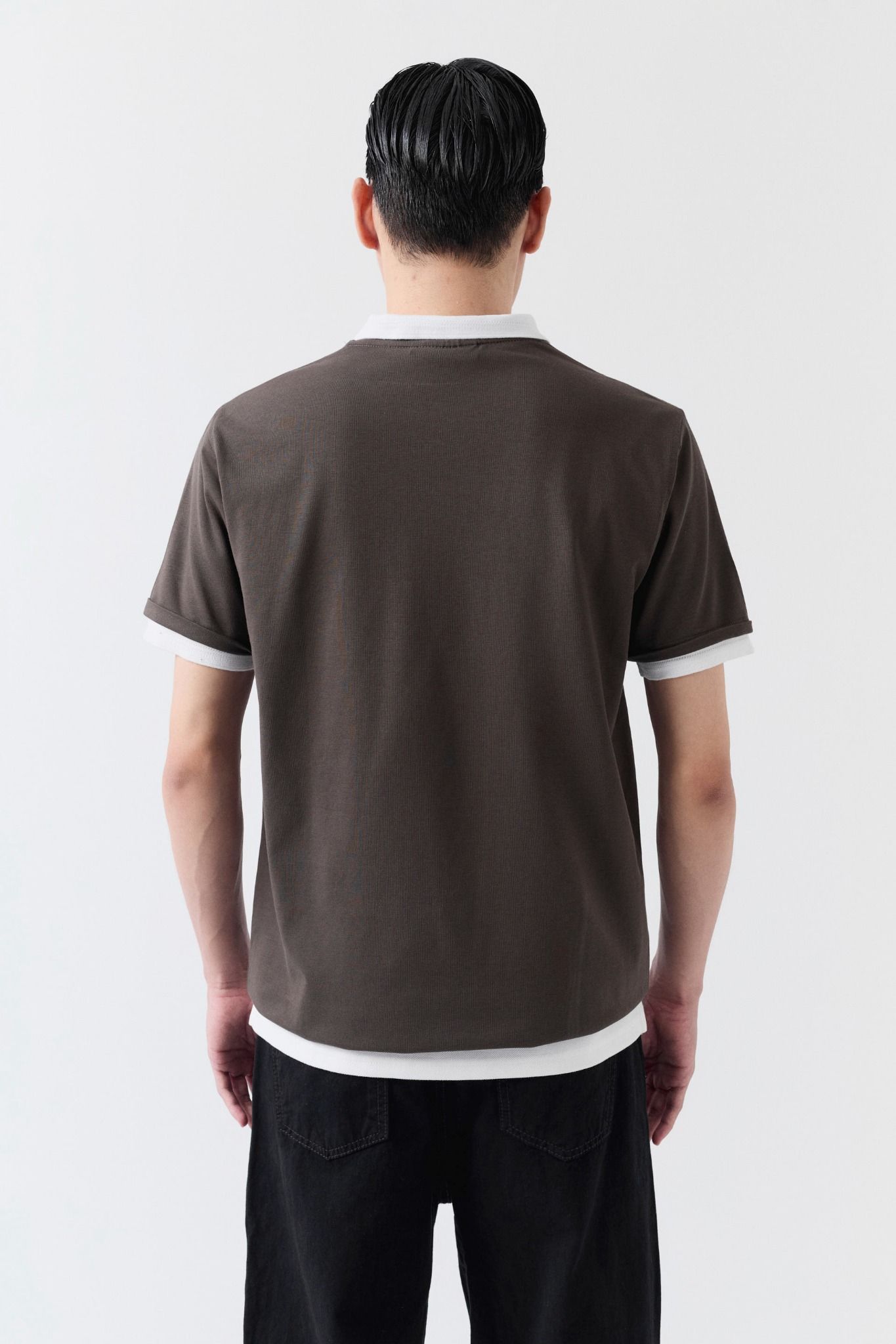 Áo Thun Regular Cool Fab Black Playful Cat