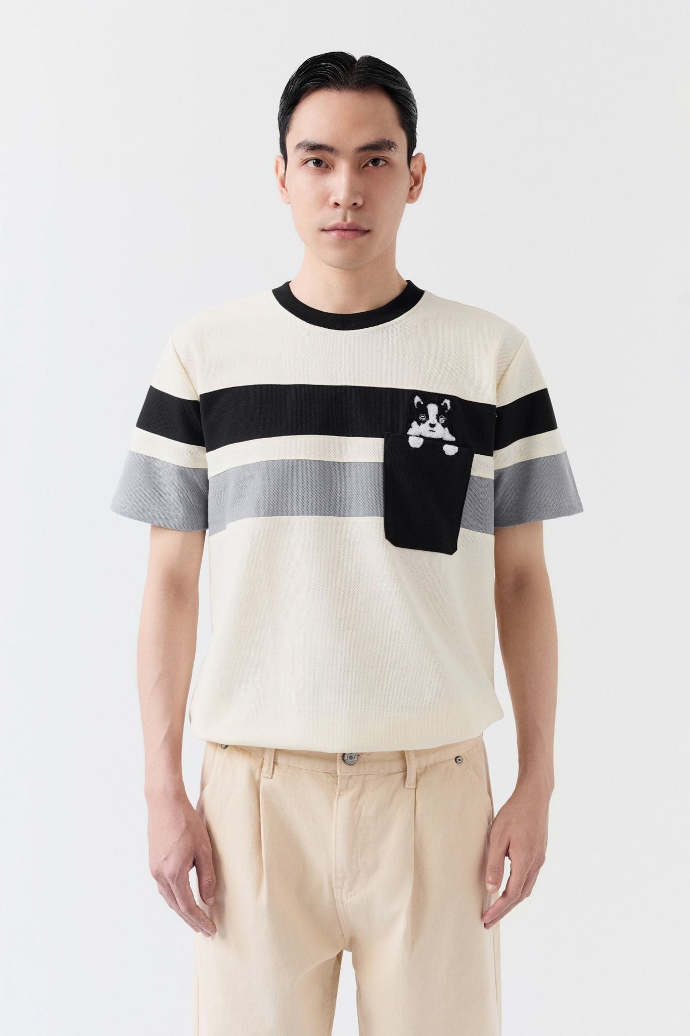  Áo Thun Regular Thêu Bully Merle 