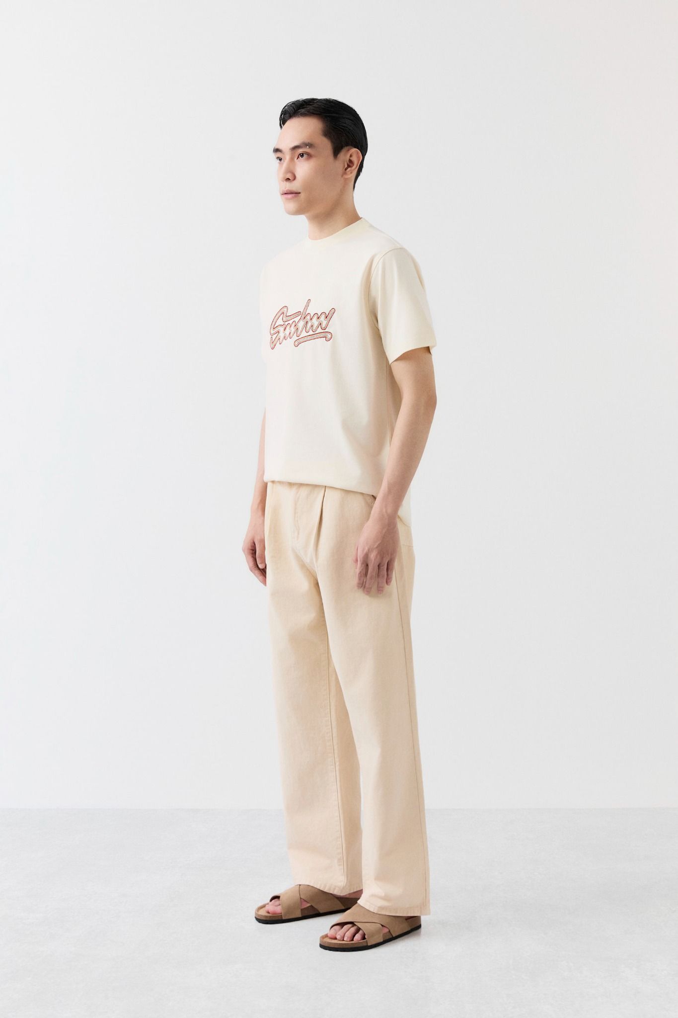 Áo Thun Regular Cool Fab Chain Stitch