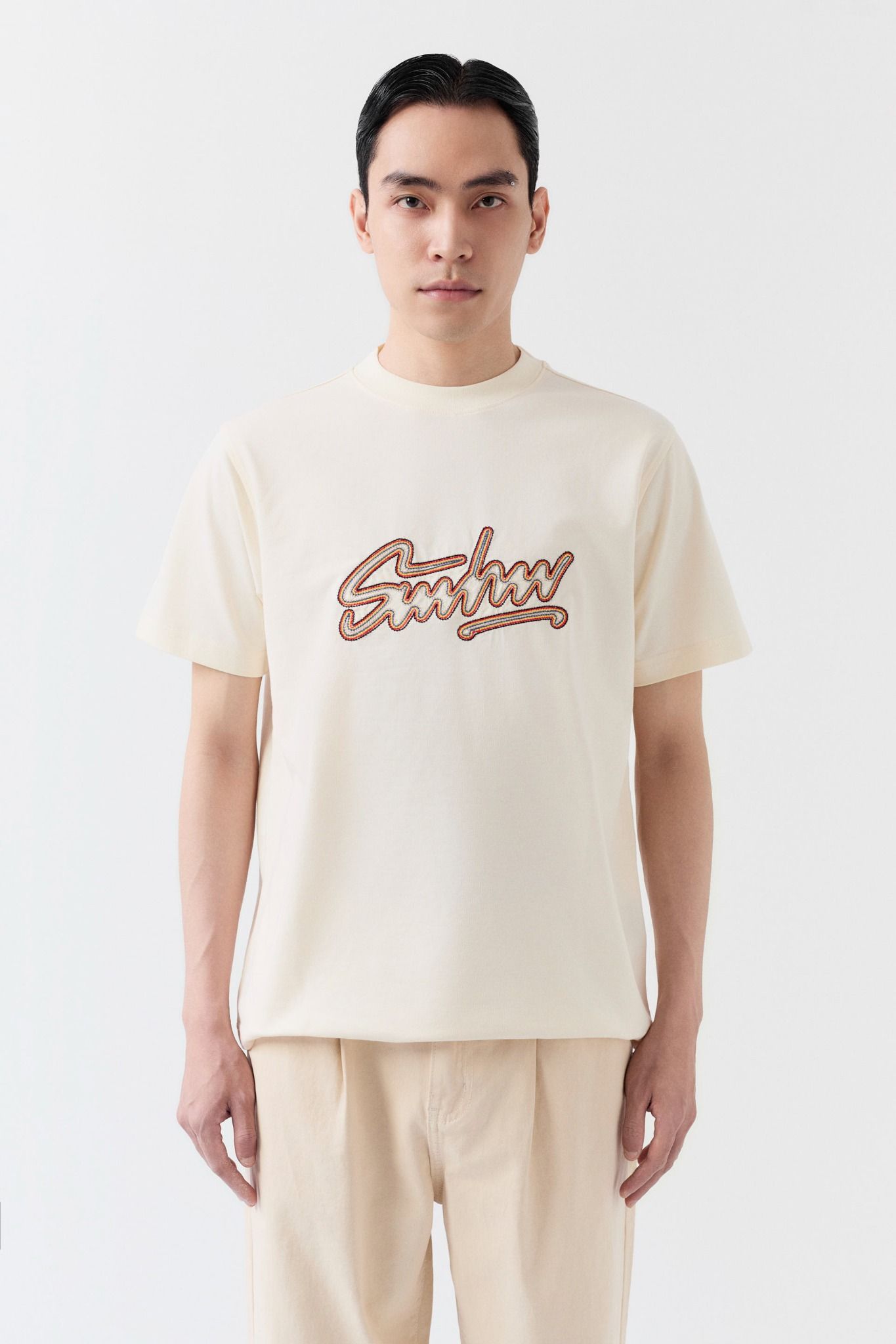 Áo Thun Regular Cool Fab Chain Stitch