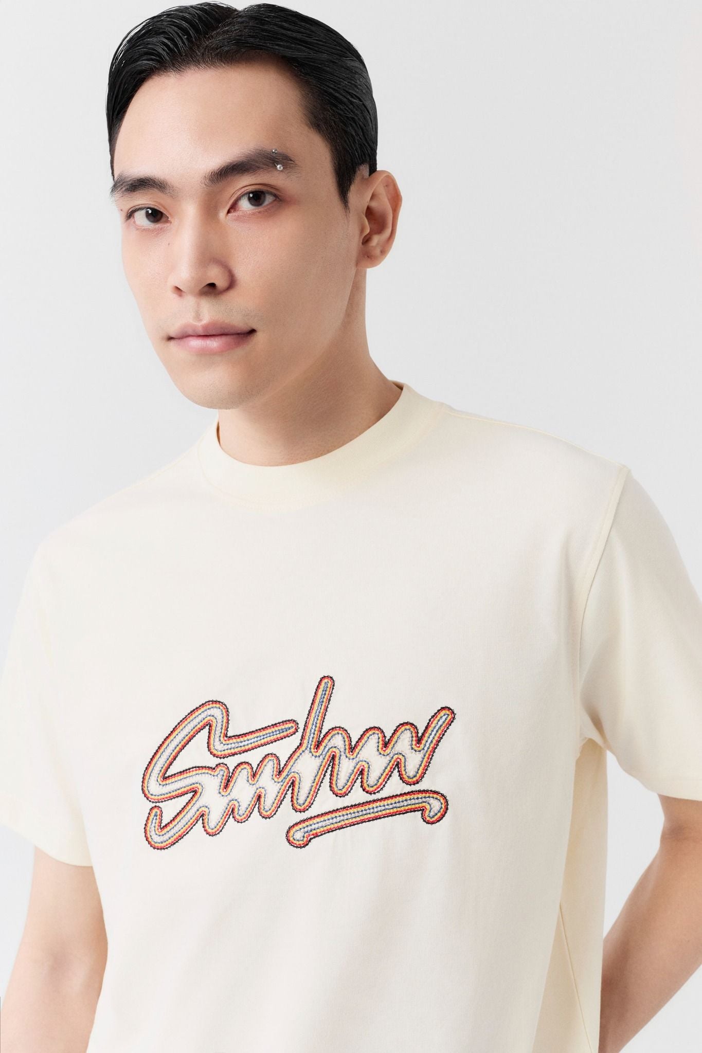 Áo Thun Regular Cool Fab Chain Stitch